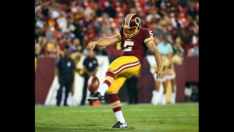 Redskins punter Tress Way shows other hidden talents