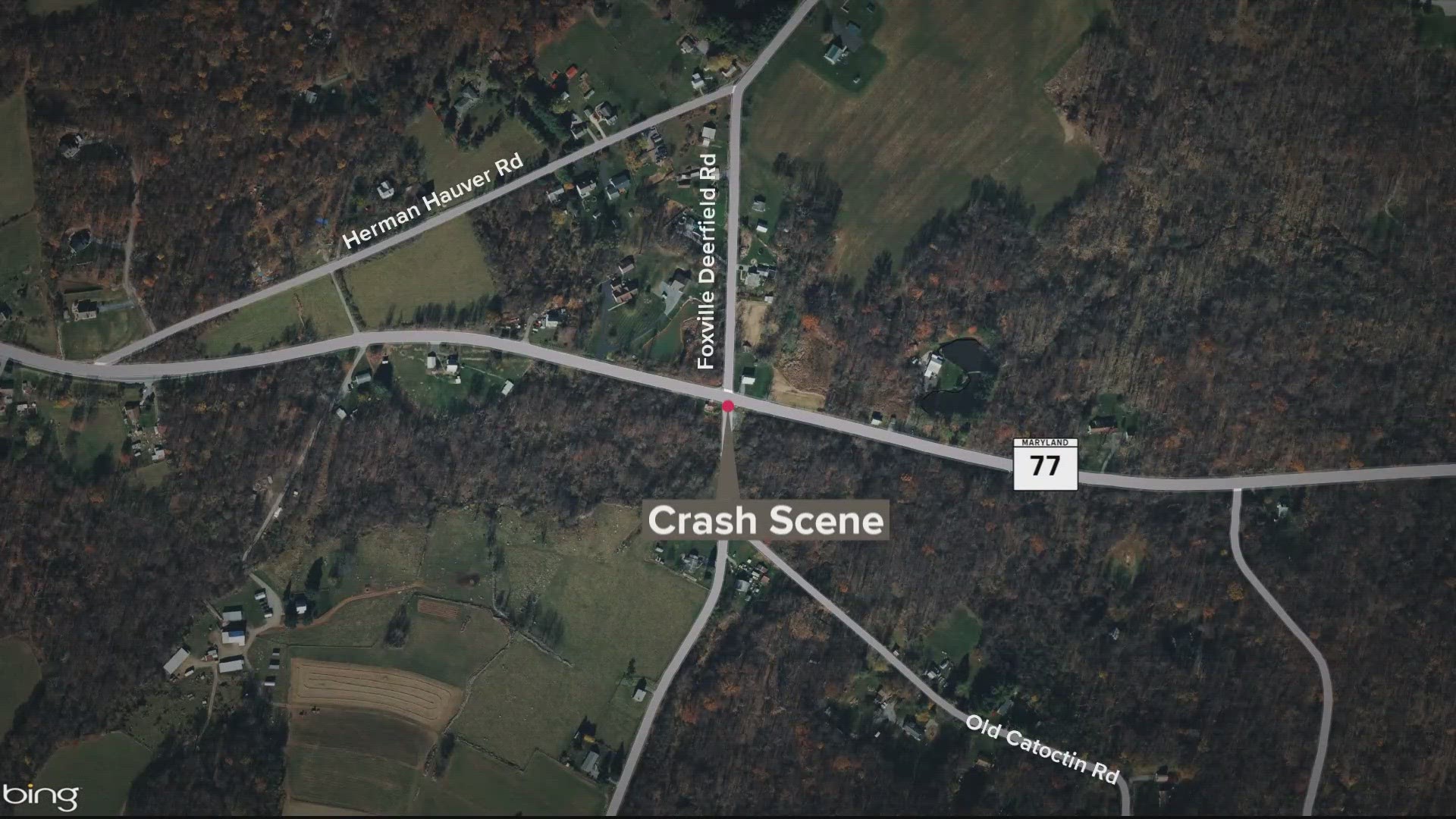 Officials say the crash happened on Foxville Road near Stottlemeyer Road around 10:20 a.m. on Sunday.