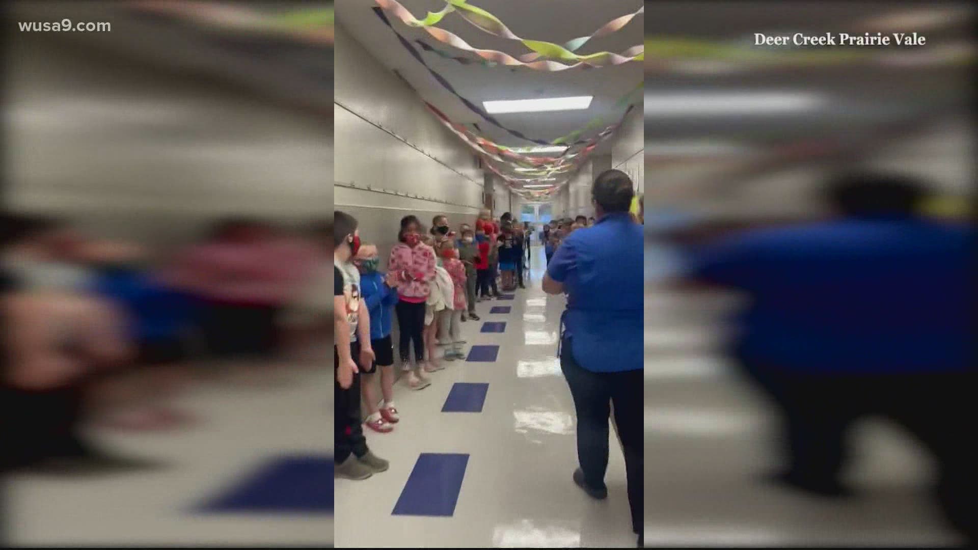 The students chanted "U.S.A!" through the halls to show her some love and to celebrate her huge accomplishment. This moment of uplifting was so beautiful to watch!