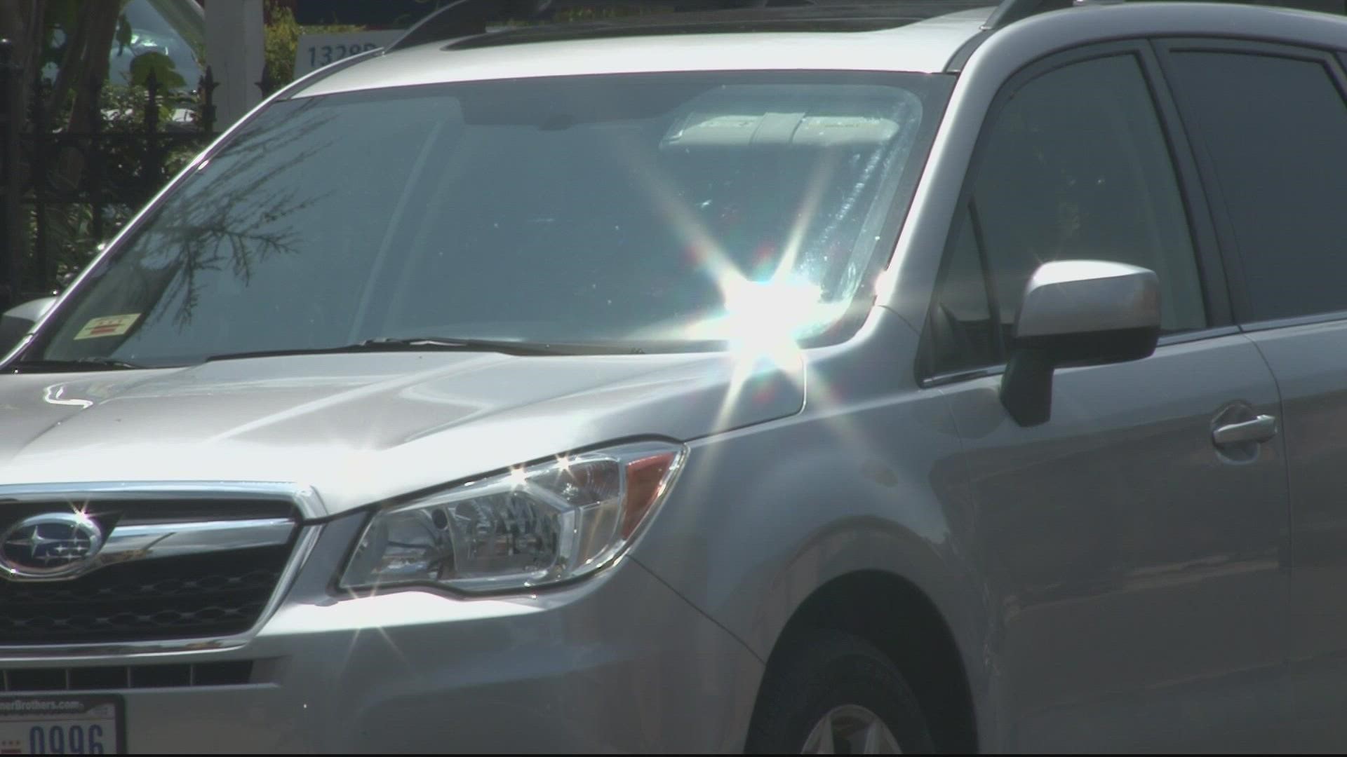 A 3-month-old has died after being left in a hot car in Northwest D.C. Tuesday evening