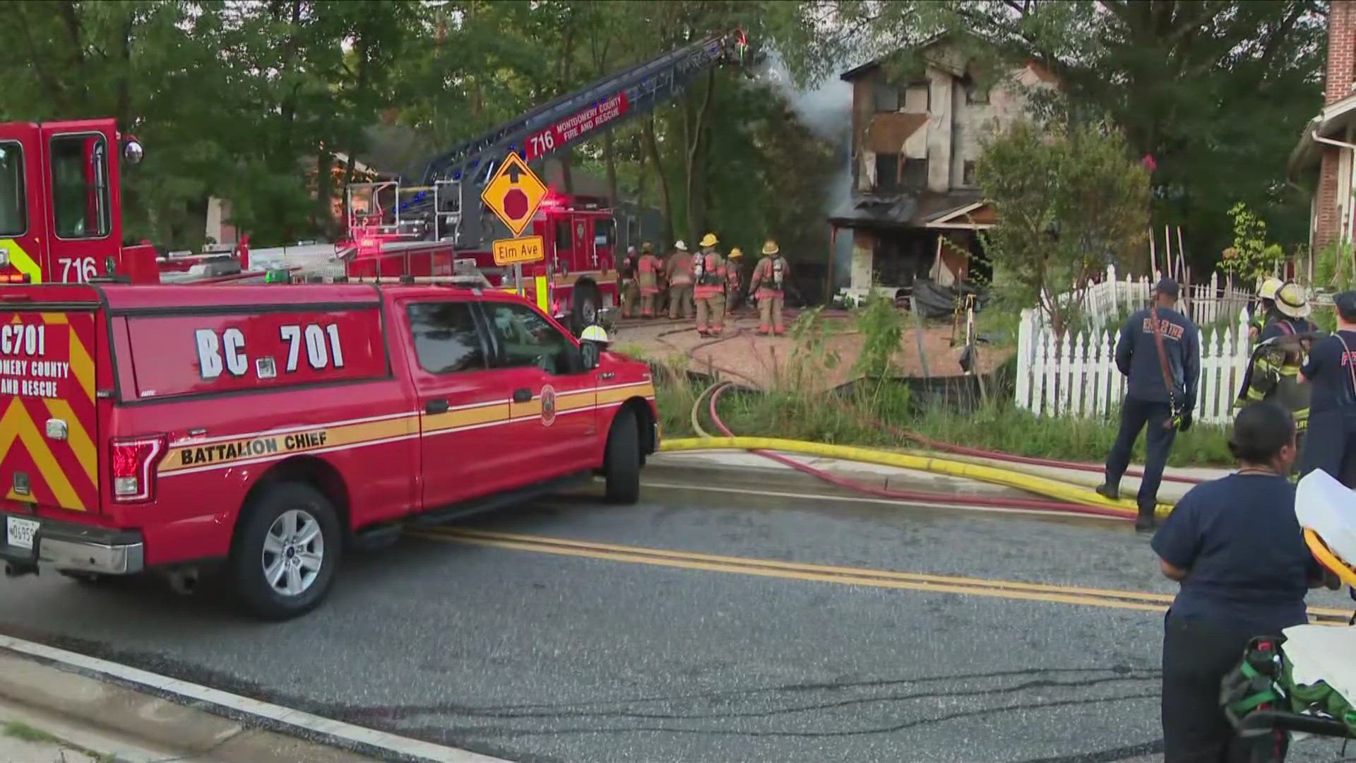 The house was under construction and no injuries were reported.