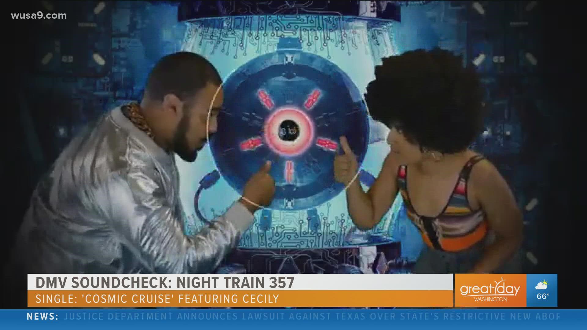 Hip-Hop Artist Night Train 357 talks to Marc Clarke about his musical influences and shares his single called, 'Cosmic Cruise' featuring Cecily.