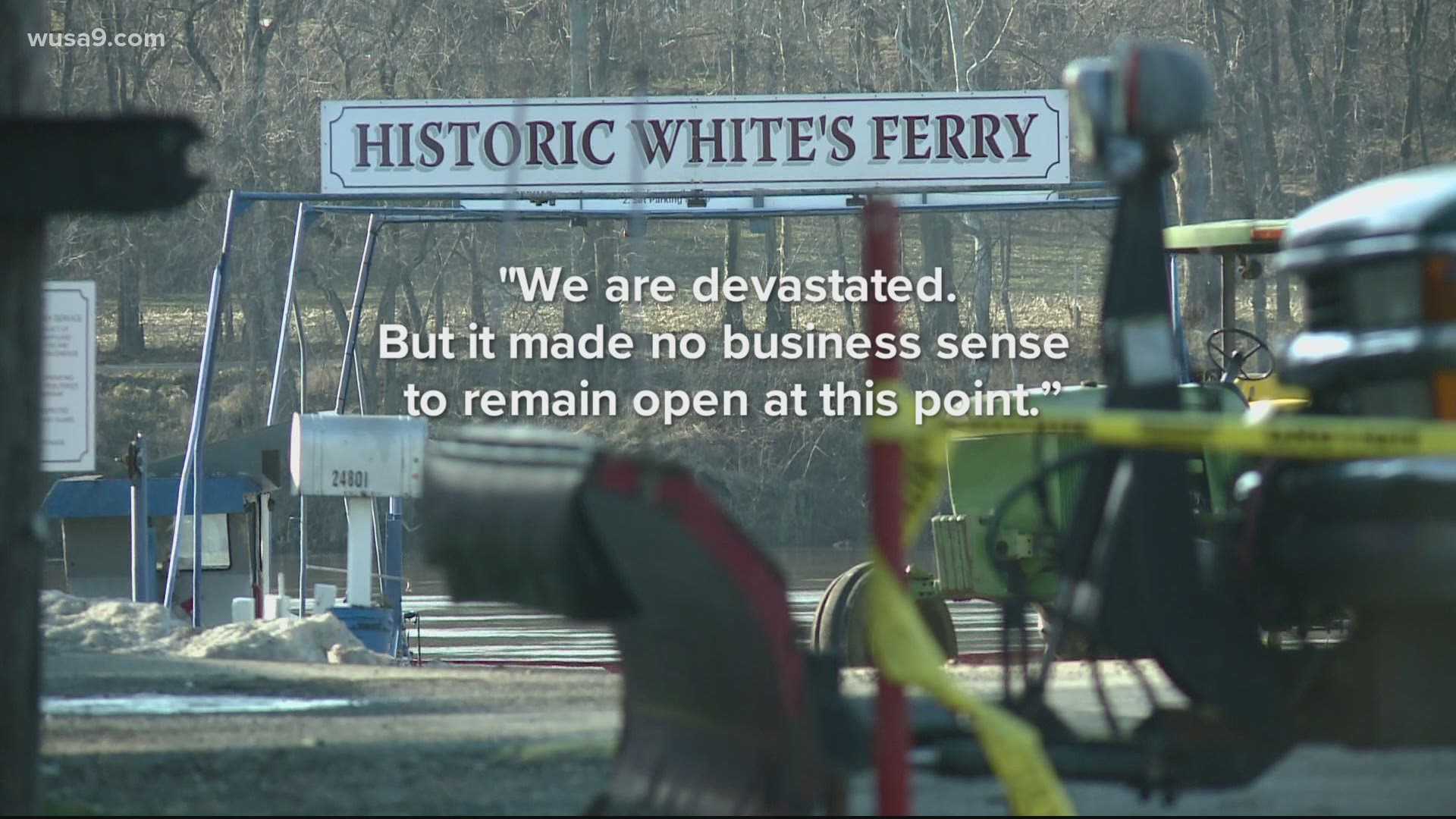 The ferry, which connects Loudoun County with Montgomery County, Maryland, is the last working ferry of 100 ferries that used to operate on the Potomac River.