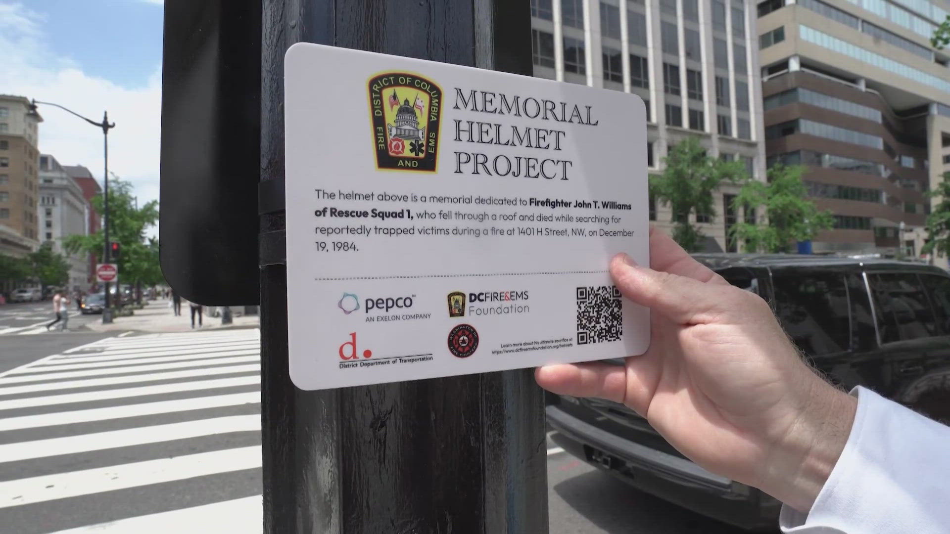 Since 1856, 102 D.C. firefighters died in the line of duty. Now for the first time, their ultimate sacrifice will be honored through the memorial helmets