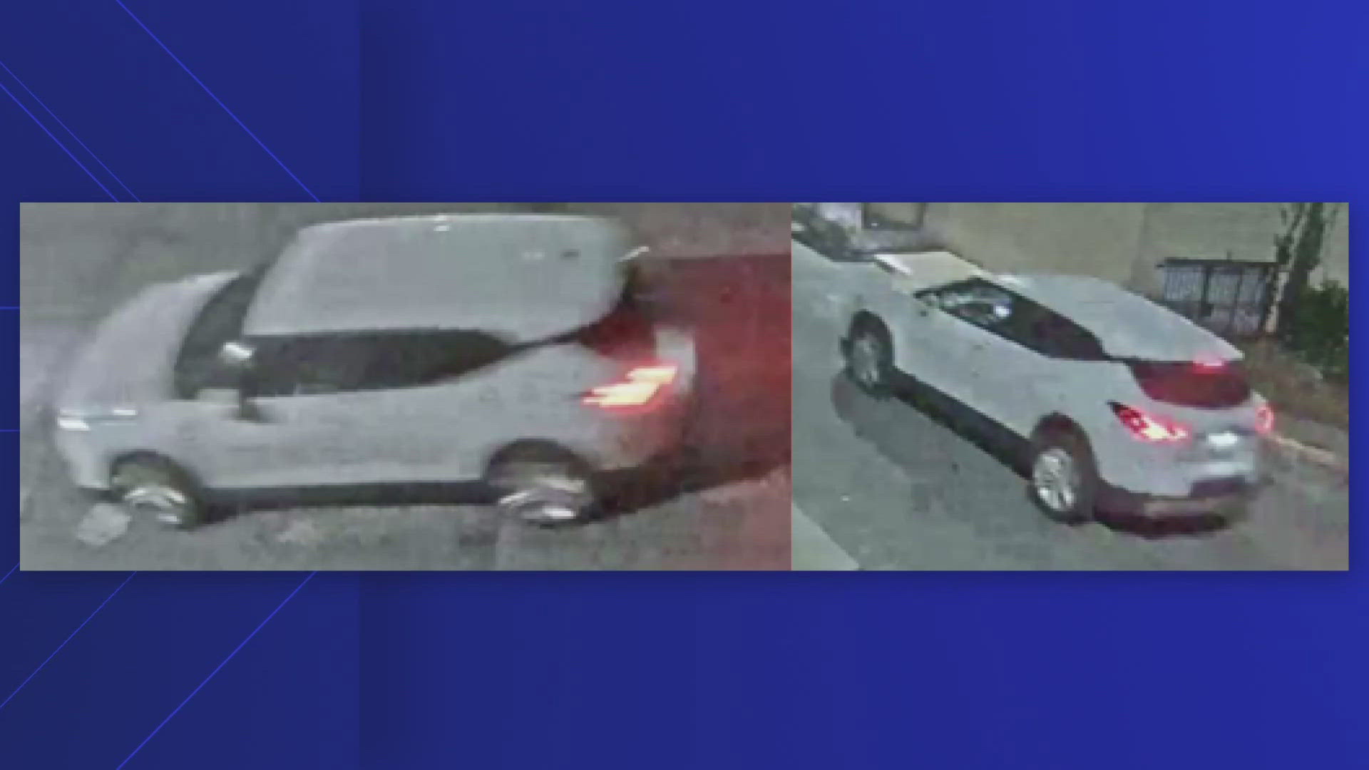On Monday evening, police released photos from a surveillance camera of a car investigators say is connected to the shooting.