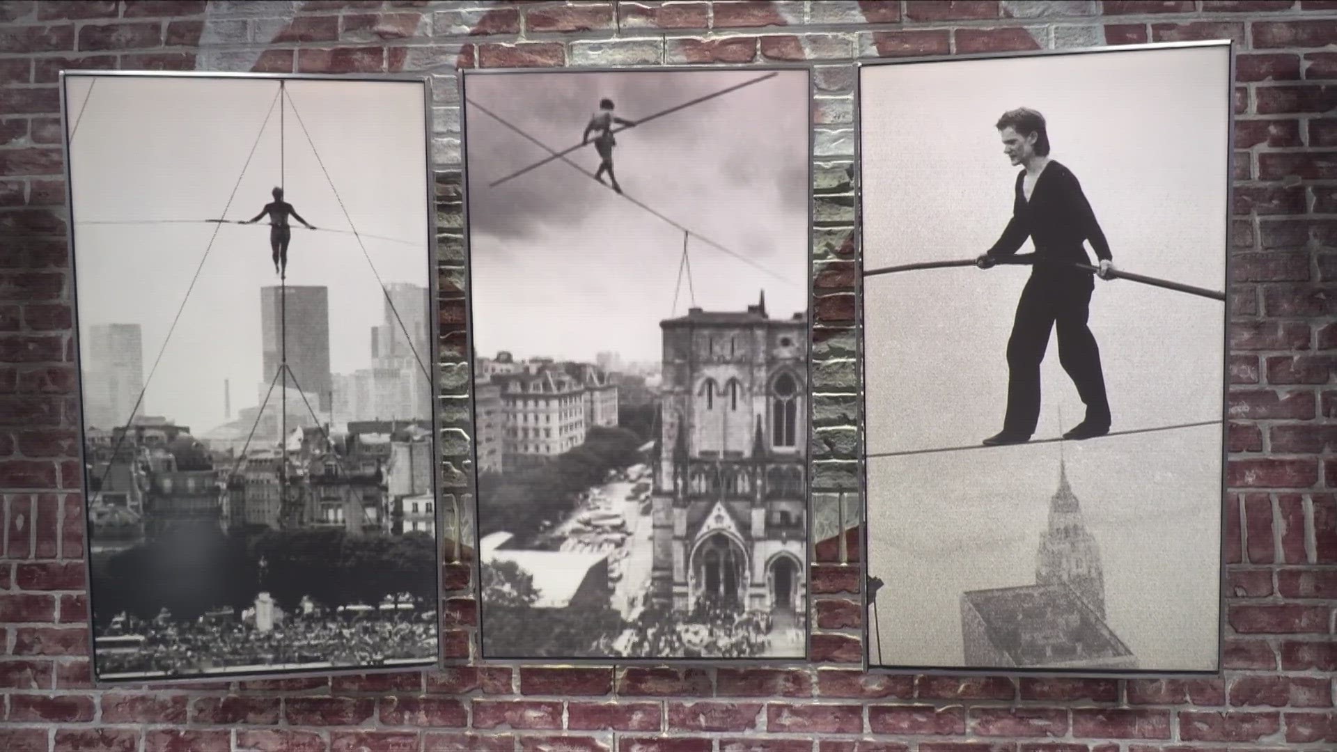 The tightrope walker once walked on a wire suspended between the Twin Towers.