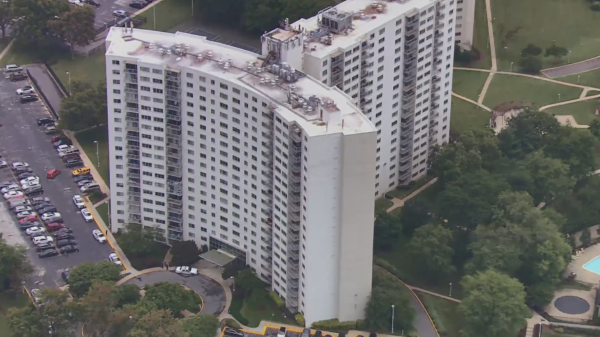 Montgomery County Police say two people were found with gunshot wounds at the Enclave Silver Spring Apartments.