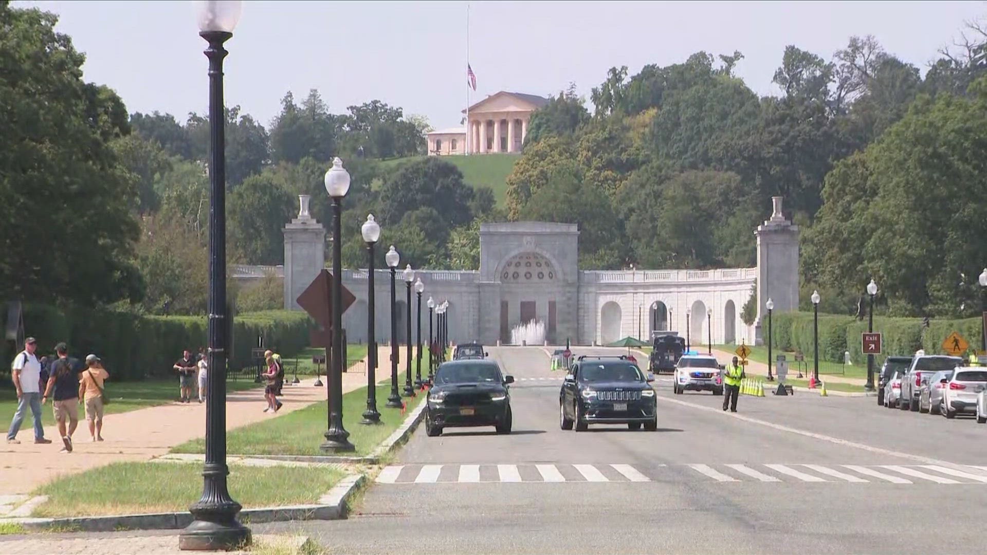 Arlington National Cemetery officials and Joint Base Myer Henderson-Hall emergency services are both responding to the threat.