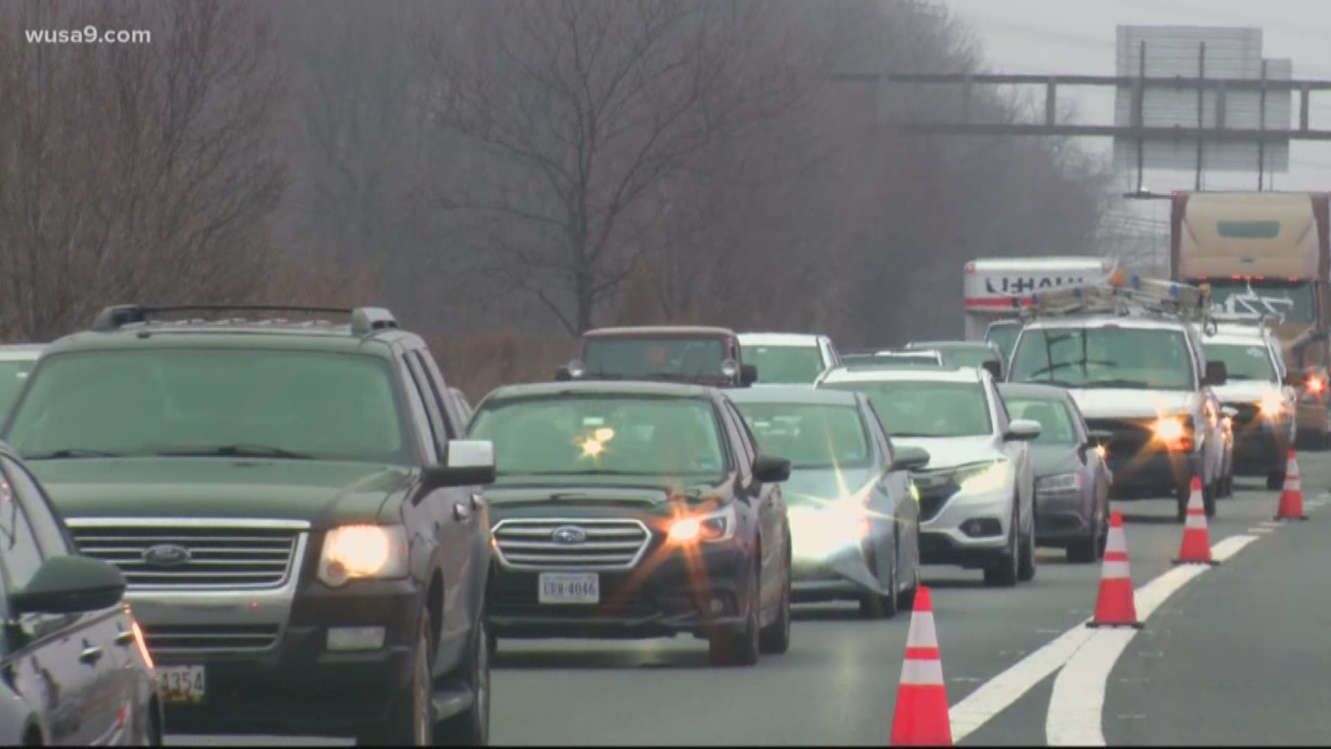 A person died Friday morning after being struck and killed by a vehicle on Interstate-270.