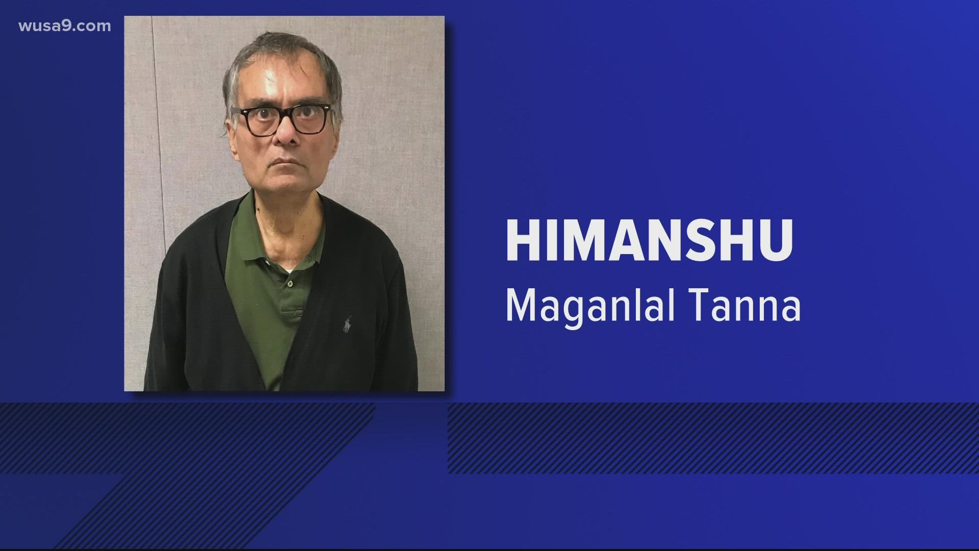 59-year-old Himanshu Maganlal Tanna of Silver Spring is accused of hitting his wife, Alka Himanshu Tanna with his car several times.