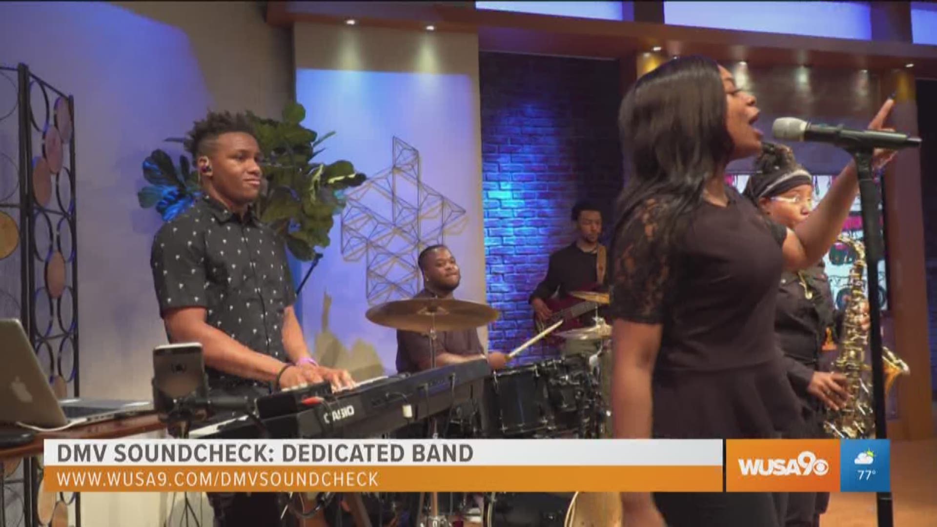 Hailing from Gwynn Park High School in Prince George's County, the Dedicated Band came together to deliver a rich sound with a keyboardist, saxaphone player, drummer, guitar player, and a vocalist with a strong voice!  For more local up-and-coming bands check out wusa9.com/dmvsoundcheck