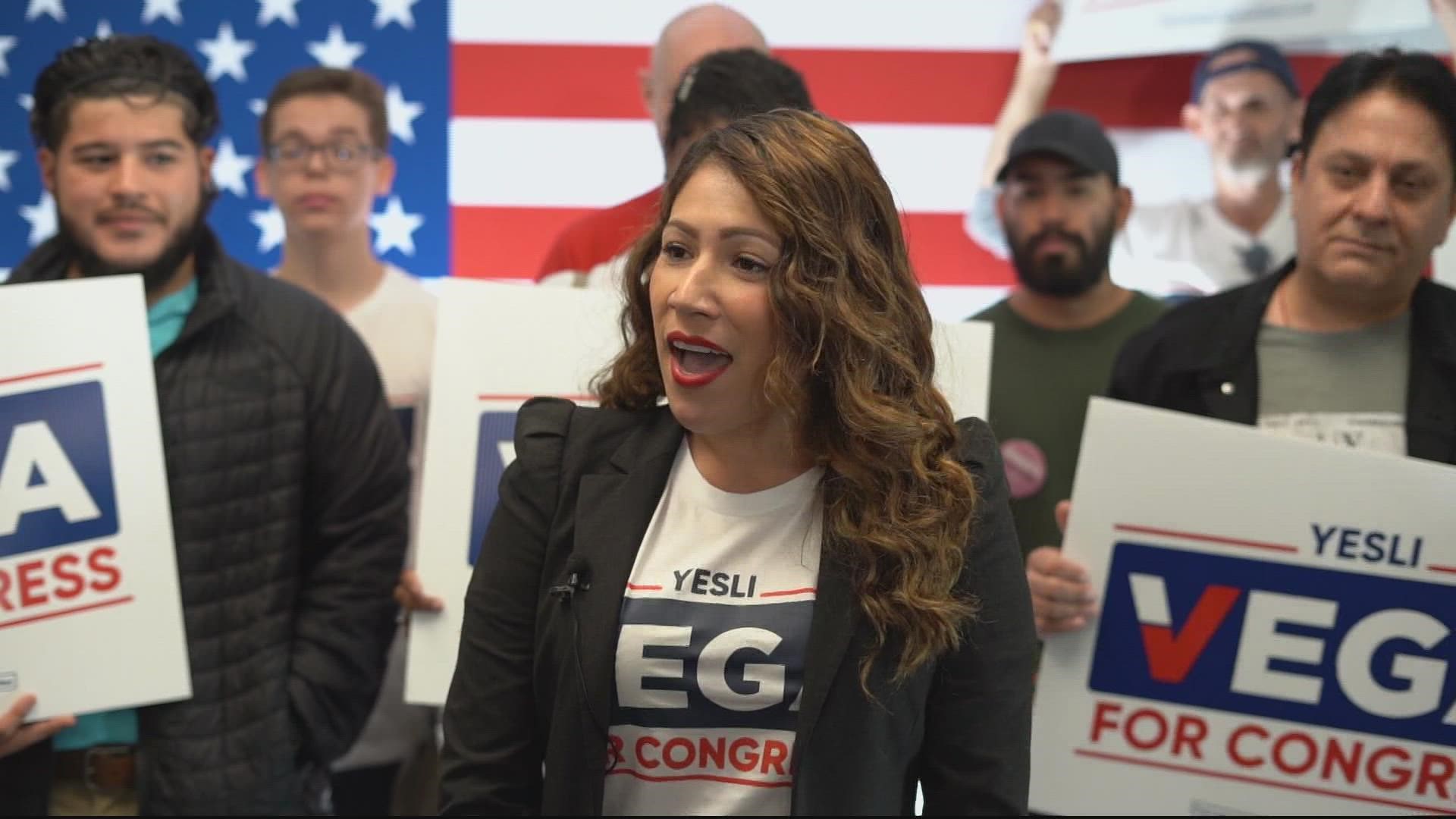 It's the 7th Congressional District.
GOP newcomer Yesli Vega --- on the left-- is challenging Democratic incumbent, Abigail Spanberger.