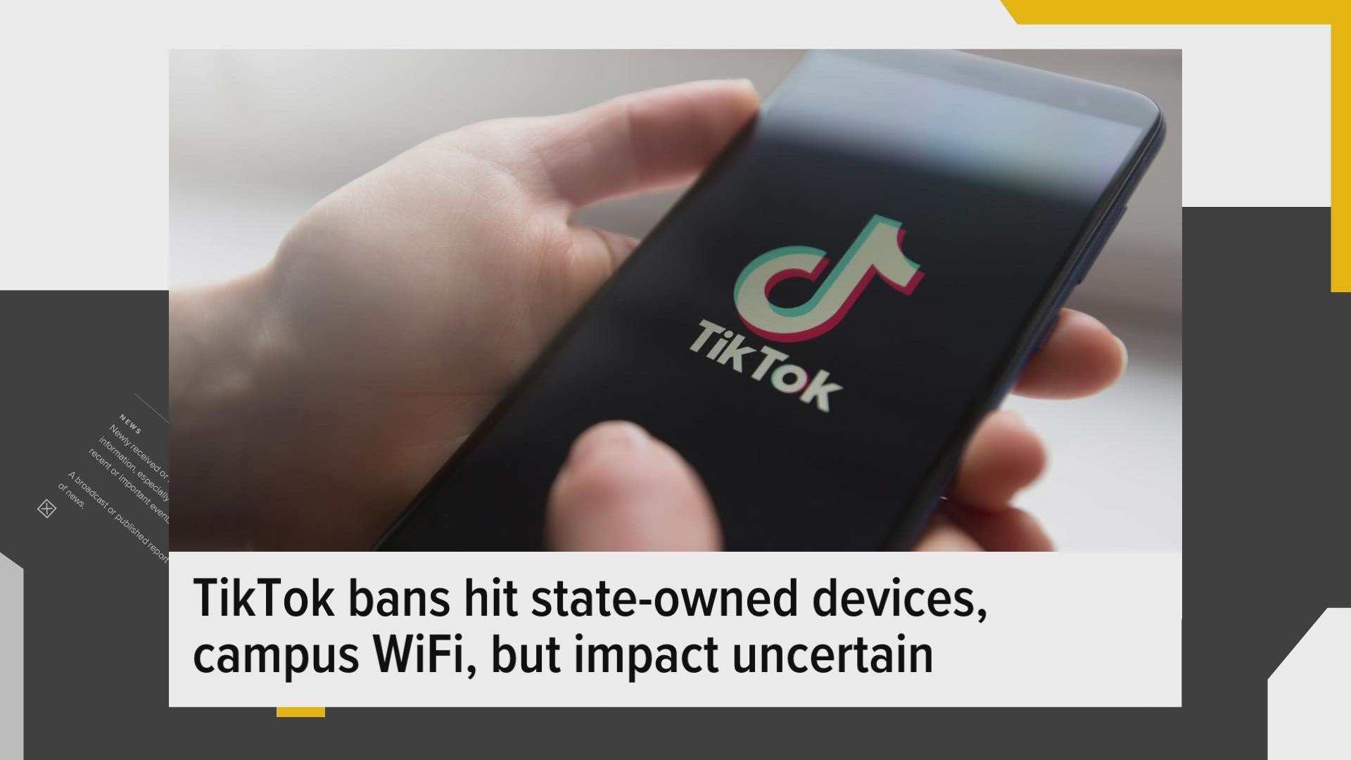 This is happening over fears that the Chinese government was getting data from Tik Tok's parent comany Byte Dance.
