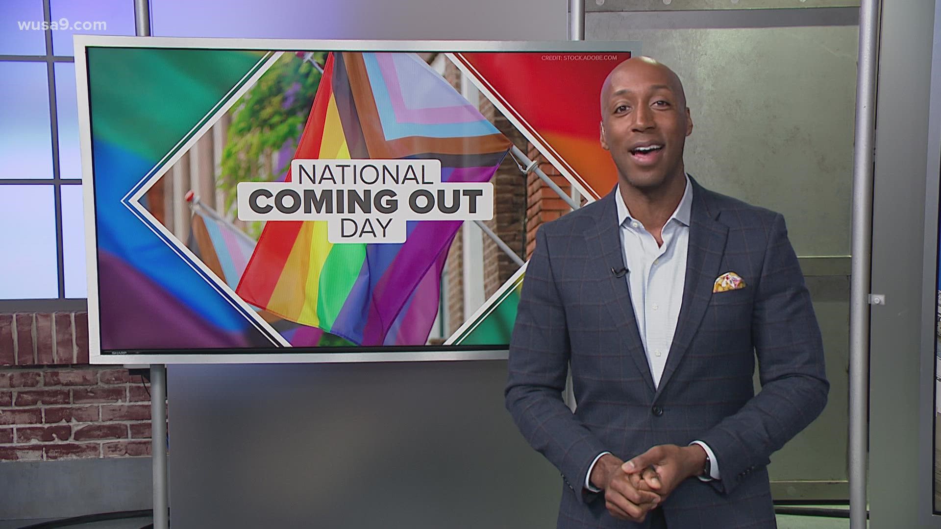 WUSA9's Lorenzo Hall speaks about the journey on National Coming Out Day