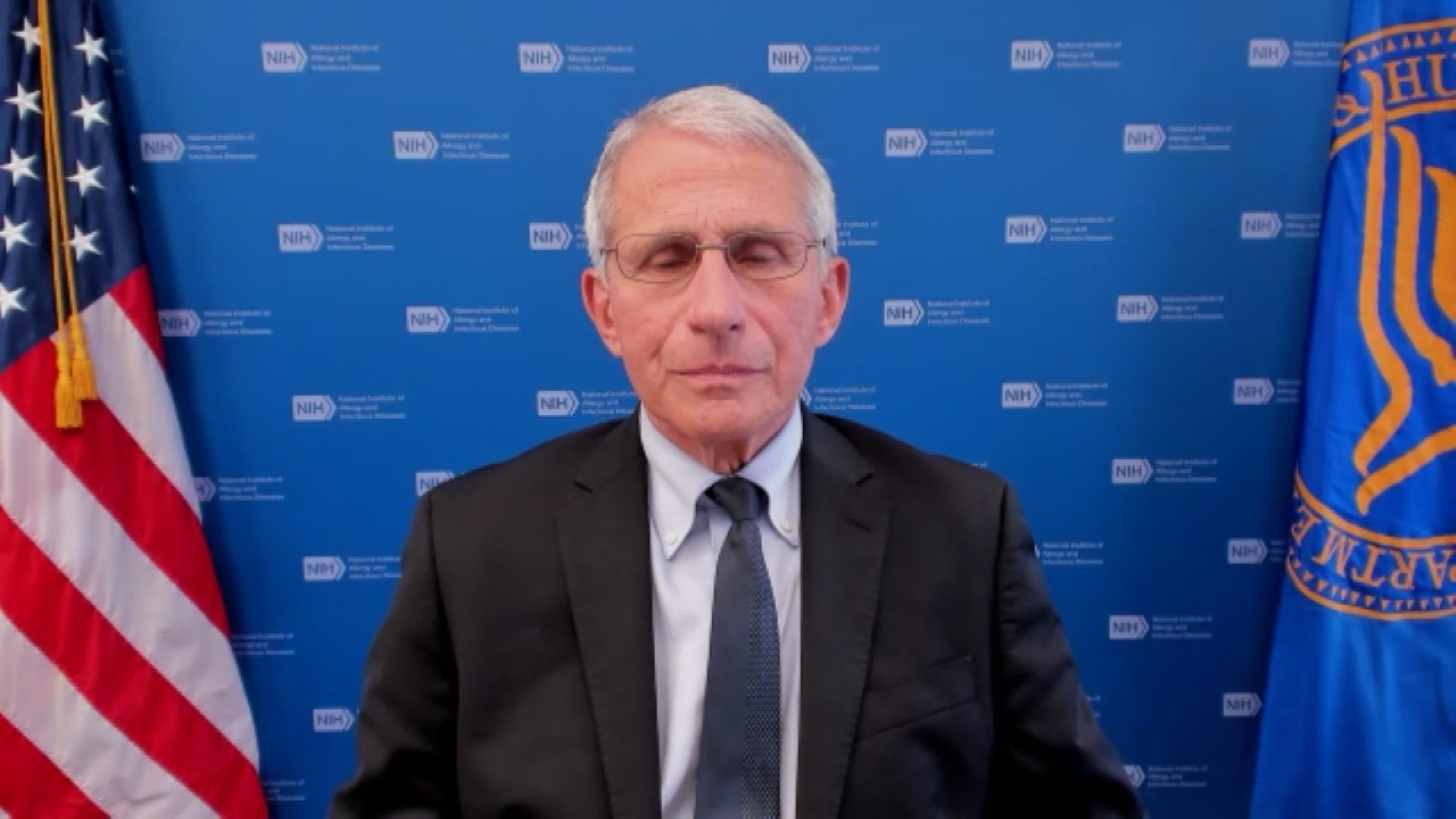 Verify reporter Evan Koslof talks 1-on-1 with NIH Director Dr. Anthony Fauci about vaccines, mask mandates and more.