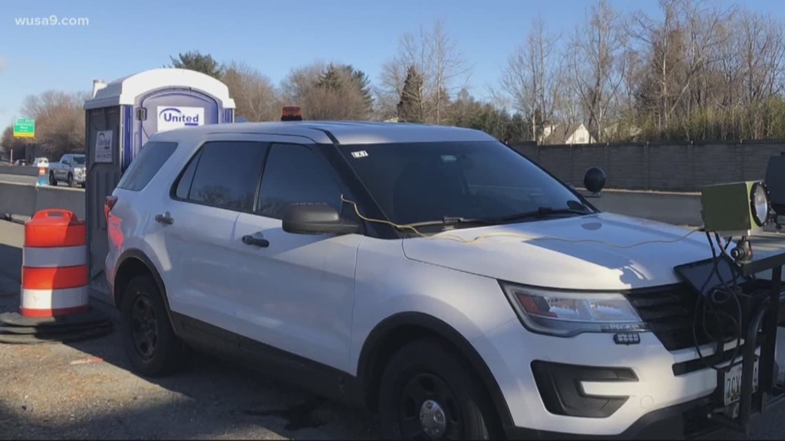 Speed camera hidden behind Porta Potty on I-270 will start issuing citations | wusa9.com
