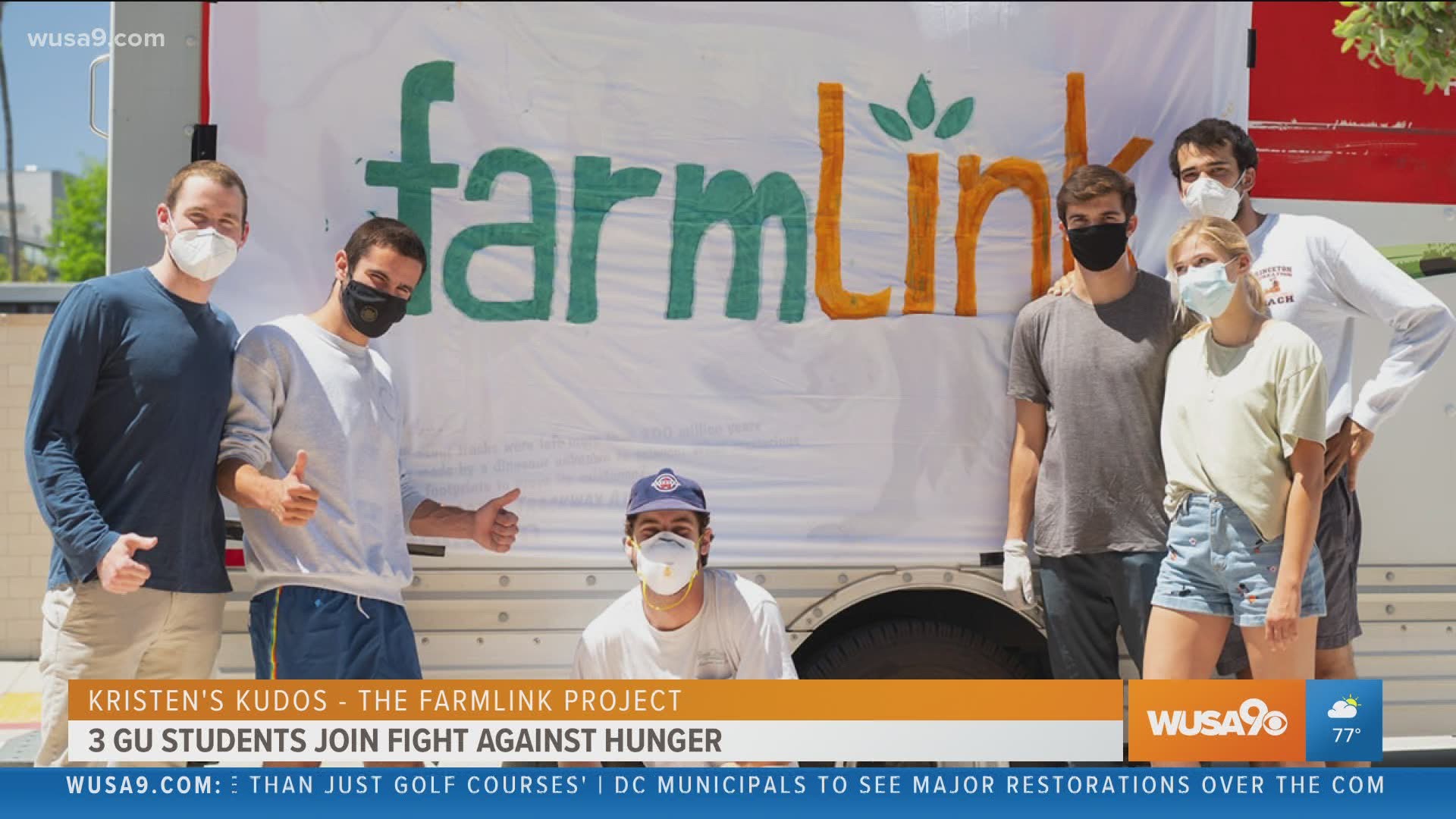 Kristen's KUDOS: Three Georgetown University students joined forces with The Farmlink Project to help fight food insecurity and farm surplus.