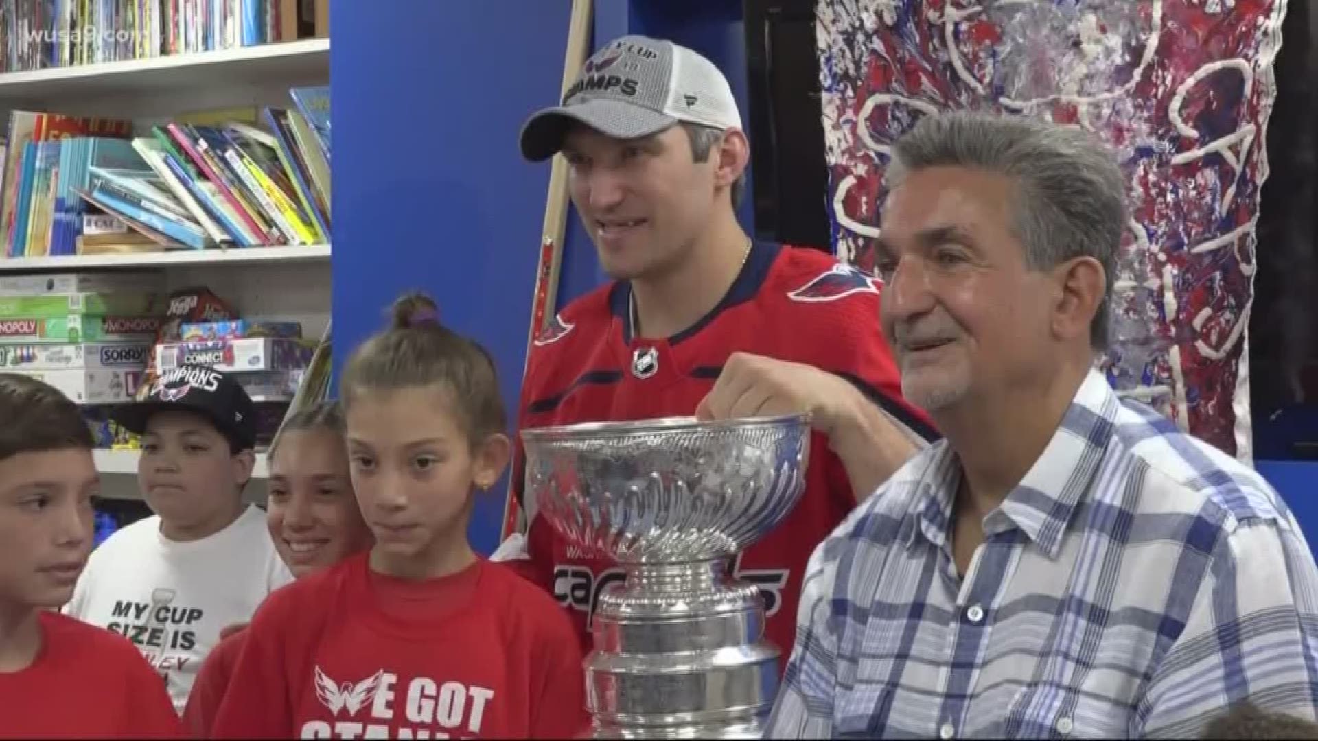 Alex Ovechkin took the Stanley Cup on a tour around the DC area to some of the Caps biggest supporters.