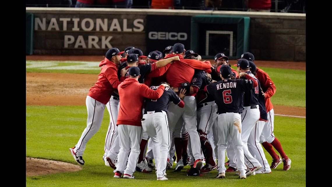 Locker-room antics: Nats celebrate World Series win - WTOP News