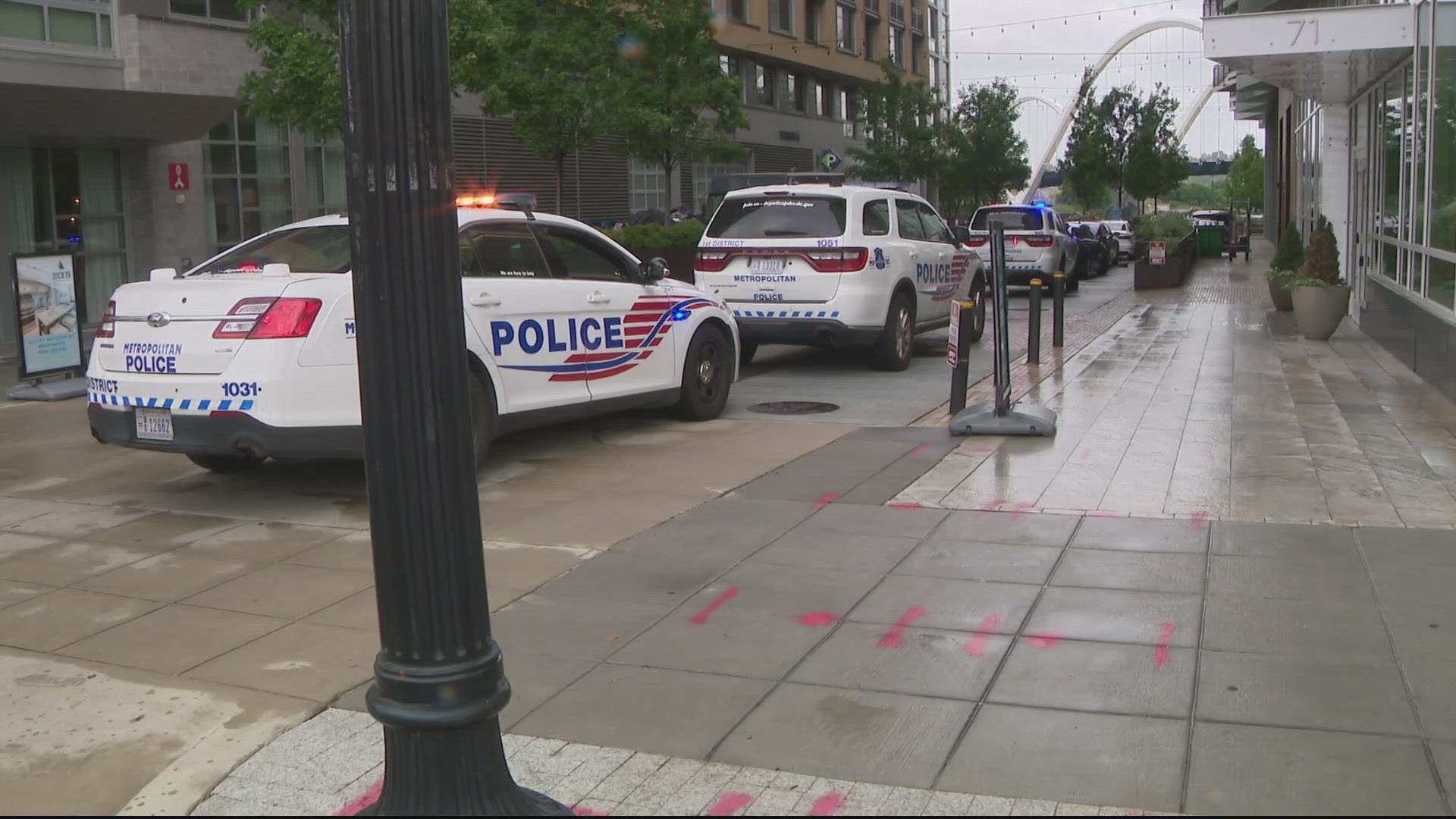 Police say a woman was stabbed to death inside an apartment on Potomac Avenue in Navy Yard. It happened just before 3 this afternoon.