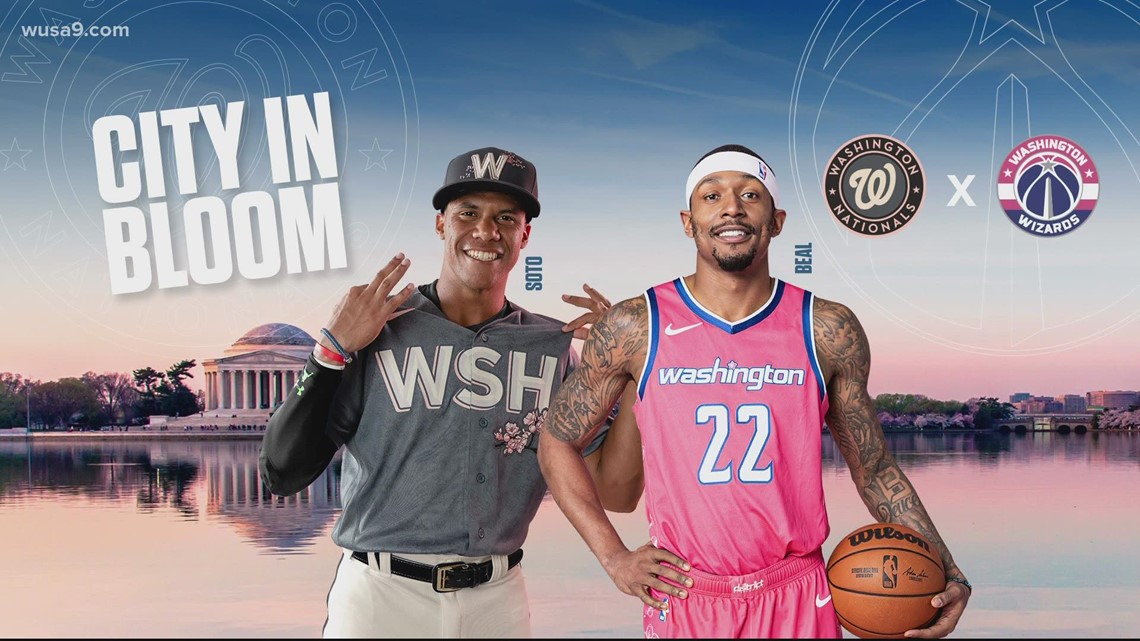 Nationals and Wizards unveil cherry blossom jerseys, paying