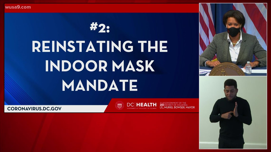 DC Mayor Muriel Bowser announces return of mask mandate | wusa9.com