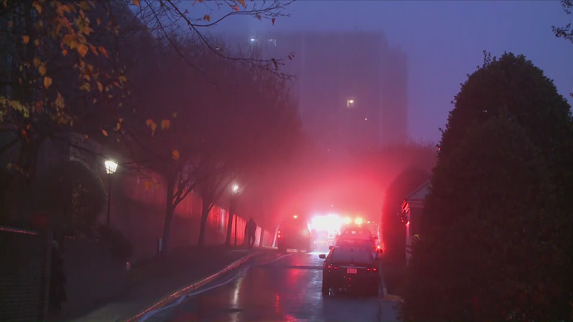 Residents were asked to 'shelter in place' following an apartment building fire in Northwest, D.C.