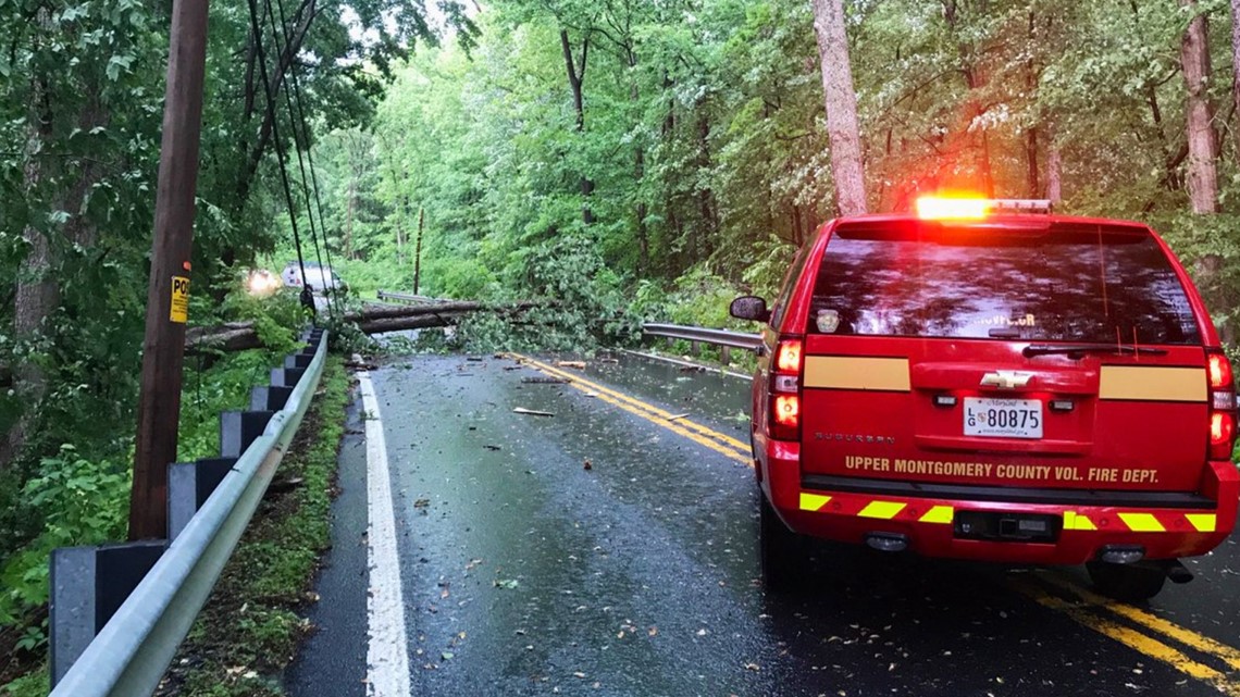 Thousands still without power after severe storms fell trees and power ...