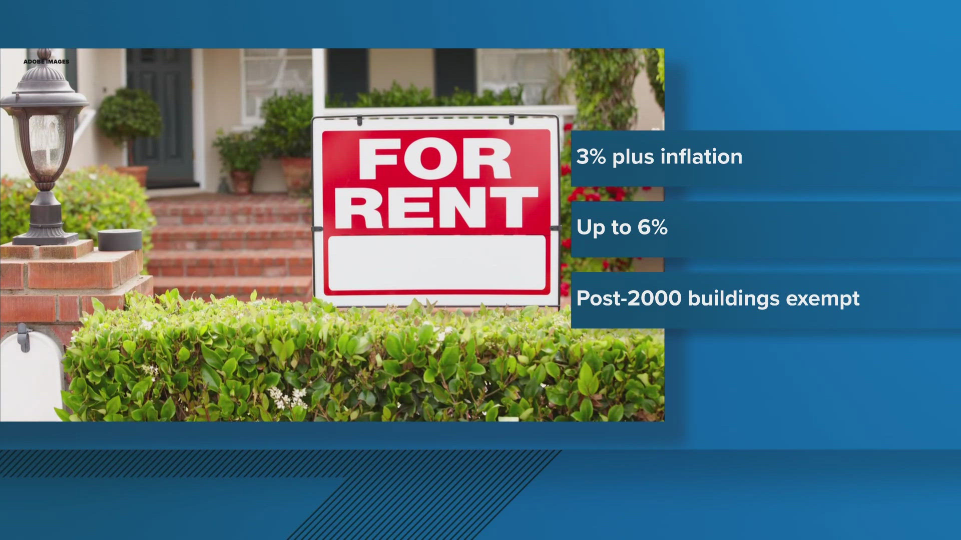 Buildings constructed after 2000 would be exempt from the rent increase cap.