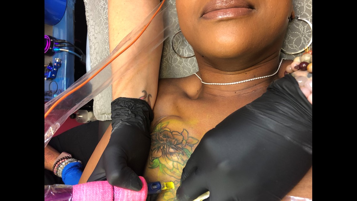 Tattoo Artists Help Breast Cancer Survivors Turn Scars Into Beauty