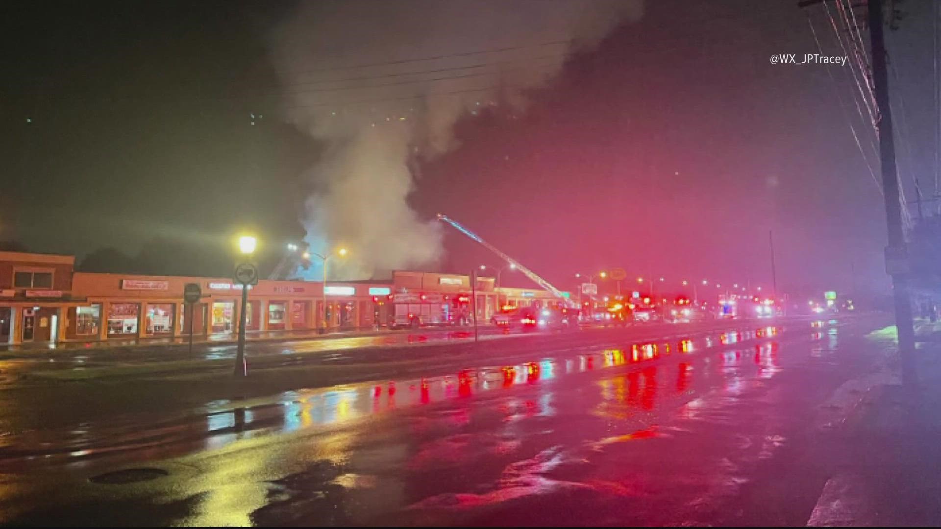 Frederick County and Rescue crews were called to the scene of a two-alarm fire in a strip mall that broke out early Wednesday morning.