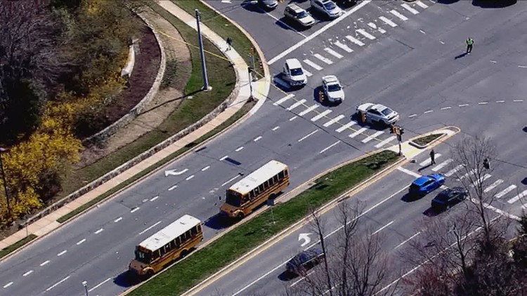 Woman hit by school bus in Germantown | wusa9.com