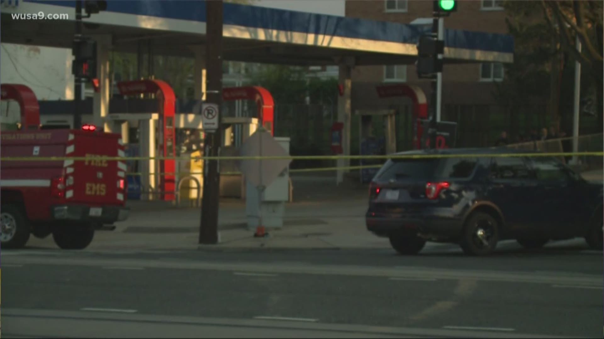 A woman died after a fire at a gas pump at a station in Northeast, D.C.