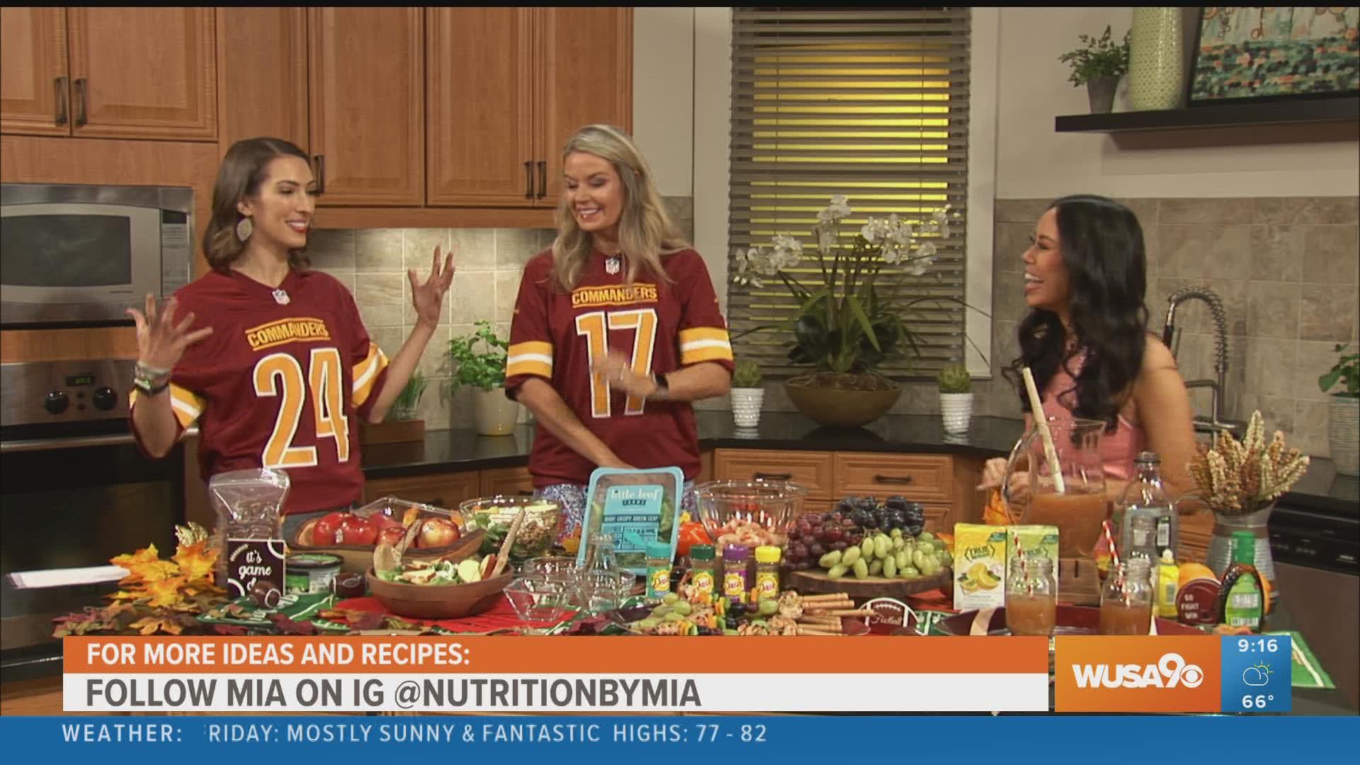 Mia Syn, MS, RDN of Nutrition by Mia stops by to help cheer on the Commanders and share tips for a fun and guilt-free football tailgate/party!!