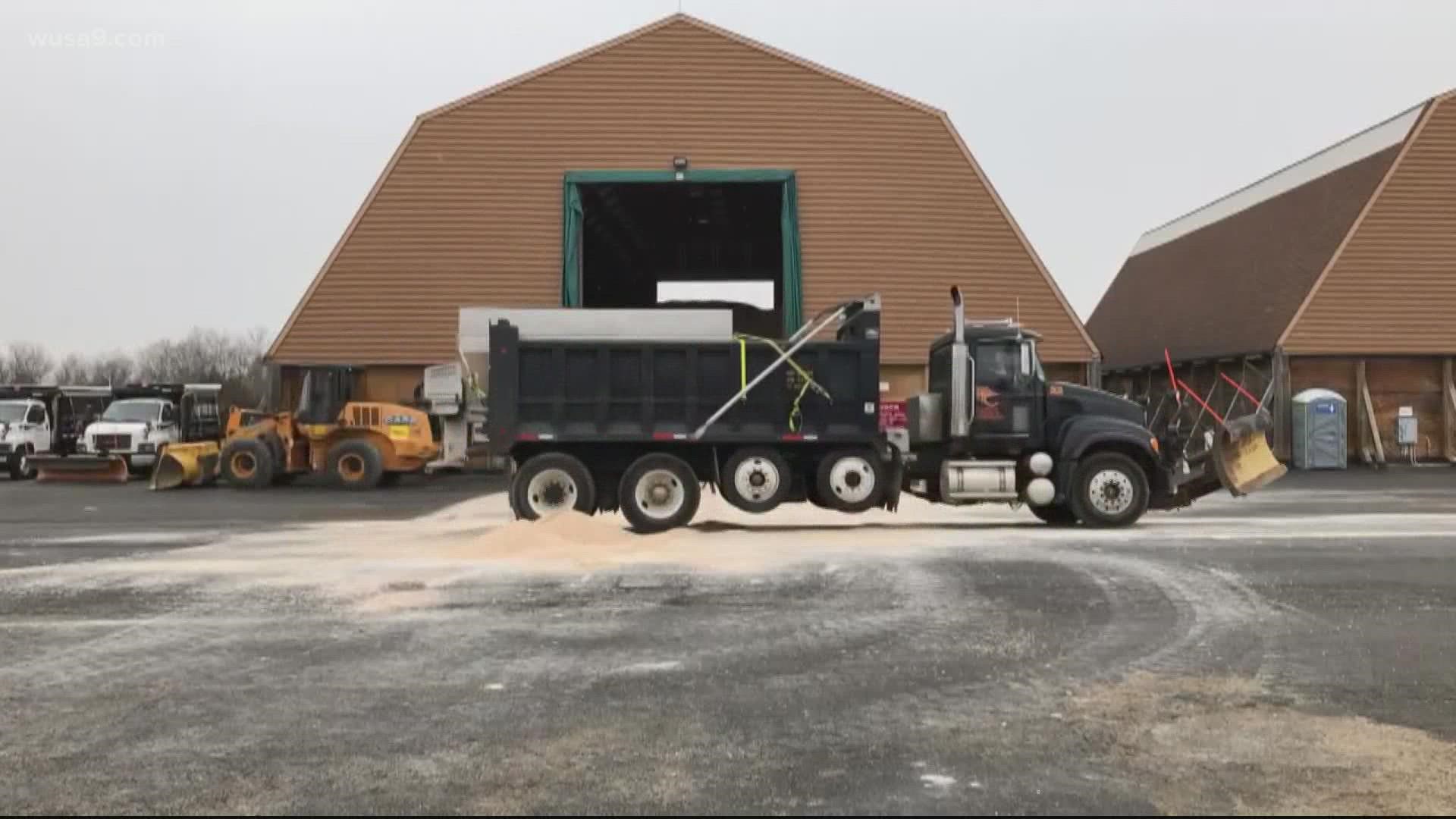 The Virginia Department of Transportation will be out on Northern Virginia roadways during the storm, with salt trucks hitting the streets early Monday morning, said