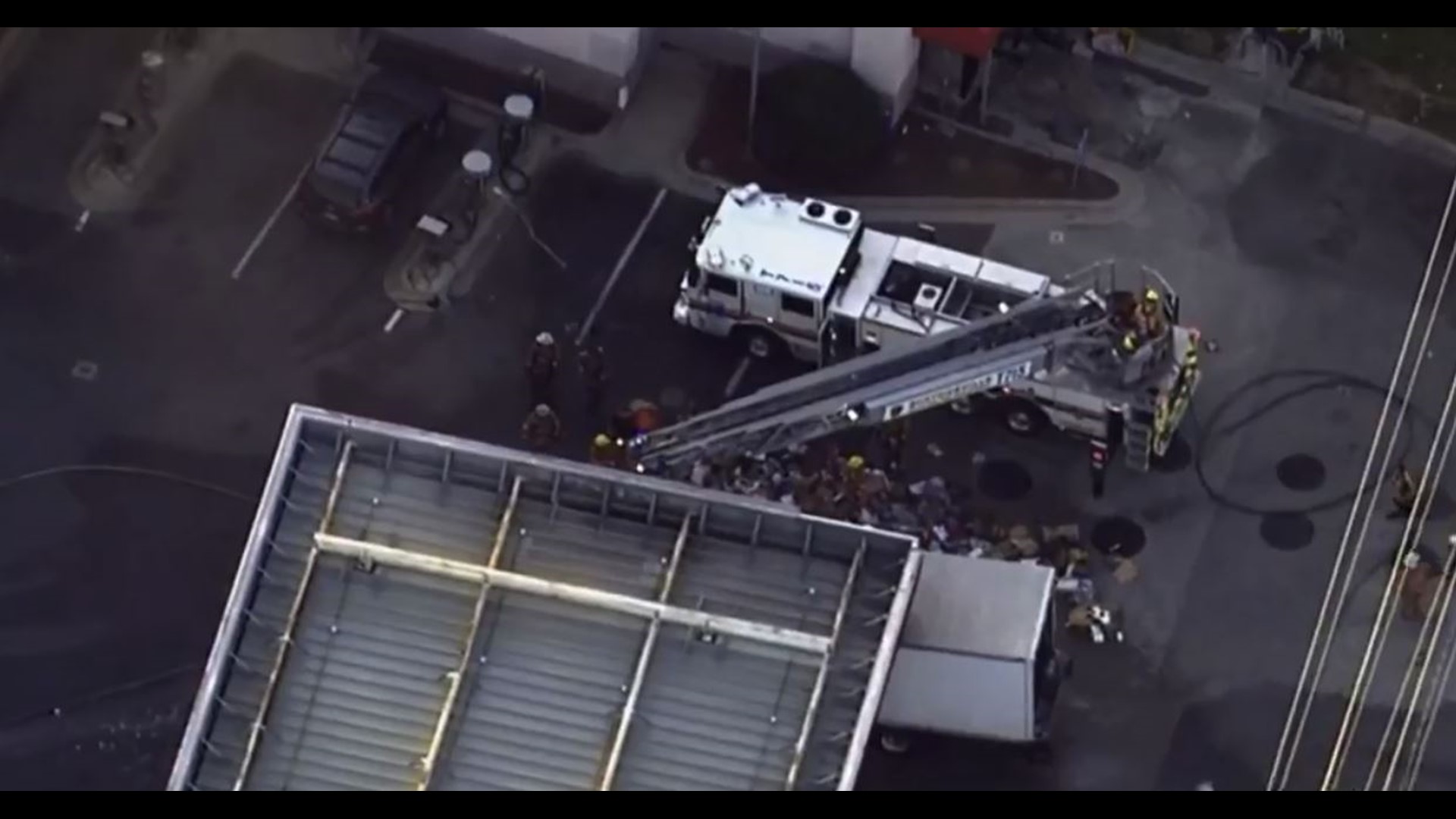 Driver being evaluated after truck catches fire at Md. gas station ...