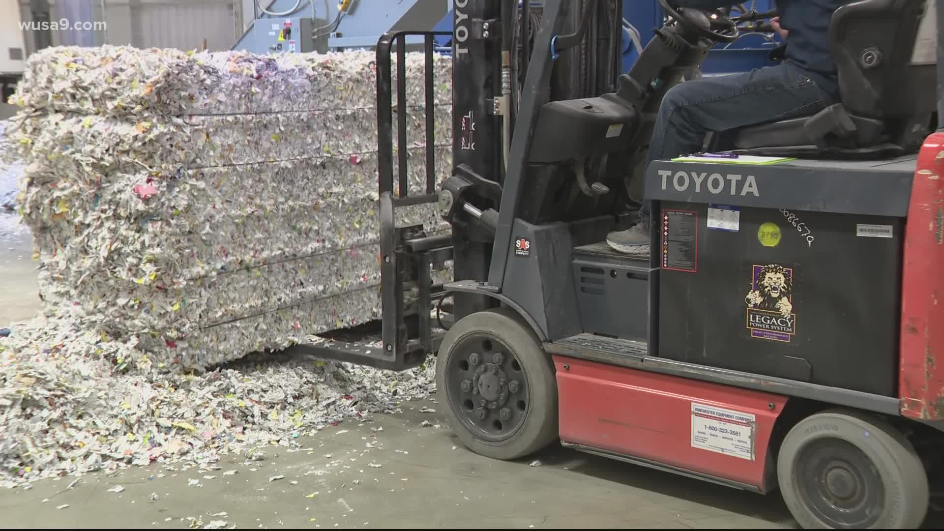 More than 95,000 pounds of electronics and 10 tons of paint were also recycled.