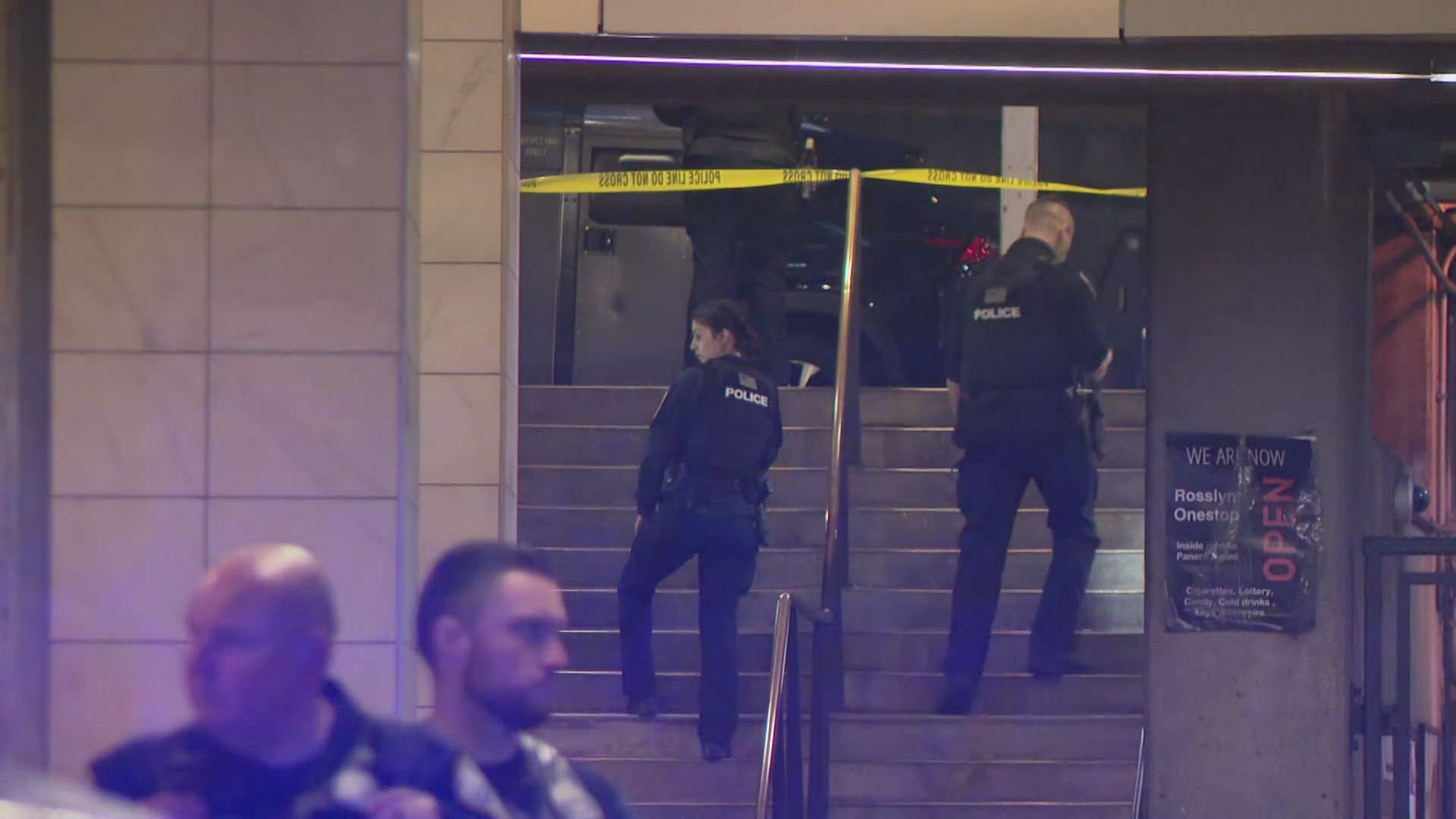 A man is dead and two officers are on administrative leave after a shooting inside a Metro station in Arlington Tuesday evening.