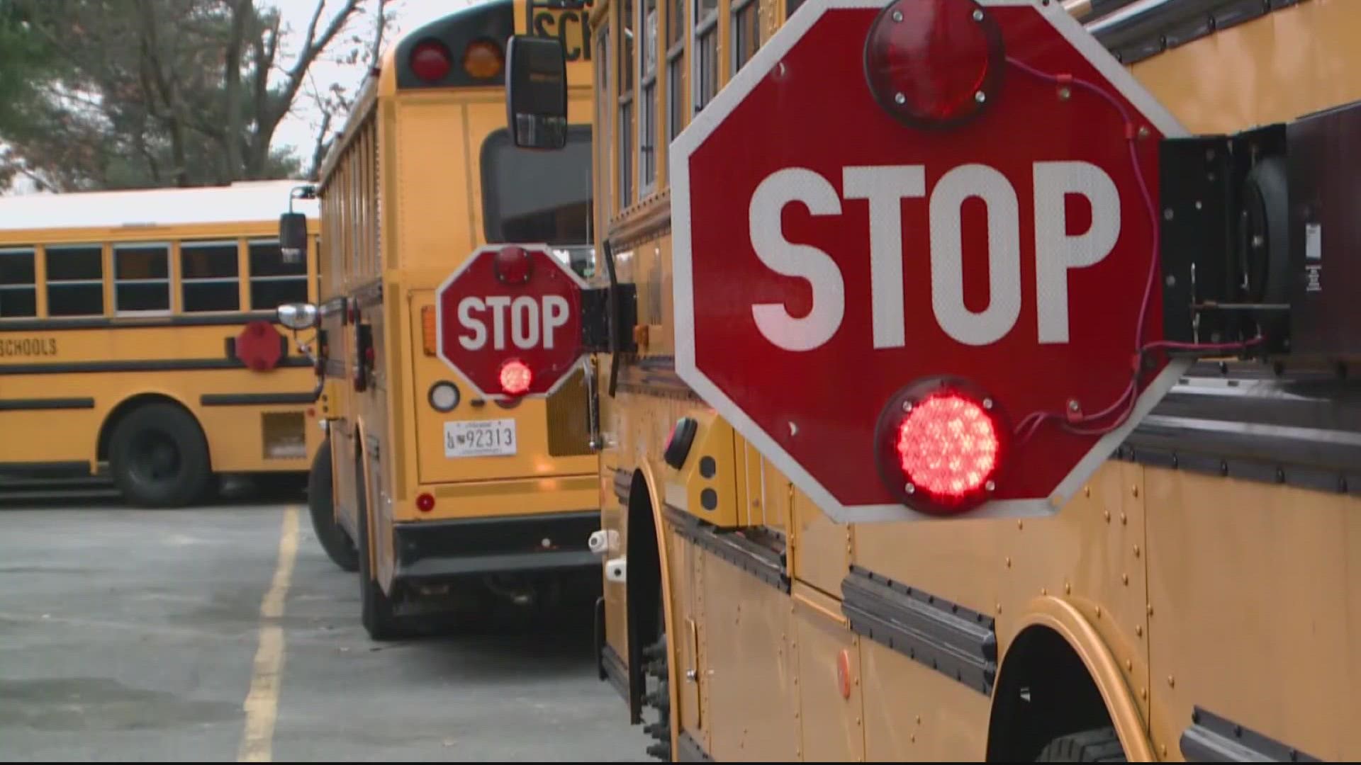 Montgomery County police are warning drivers to wait for stopped school buses or they will get slapped with a steep fine
