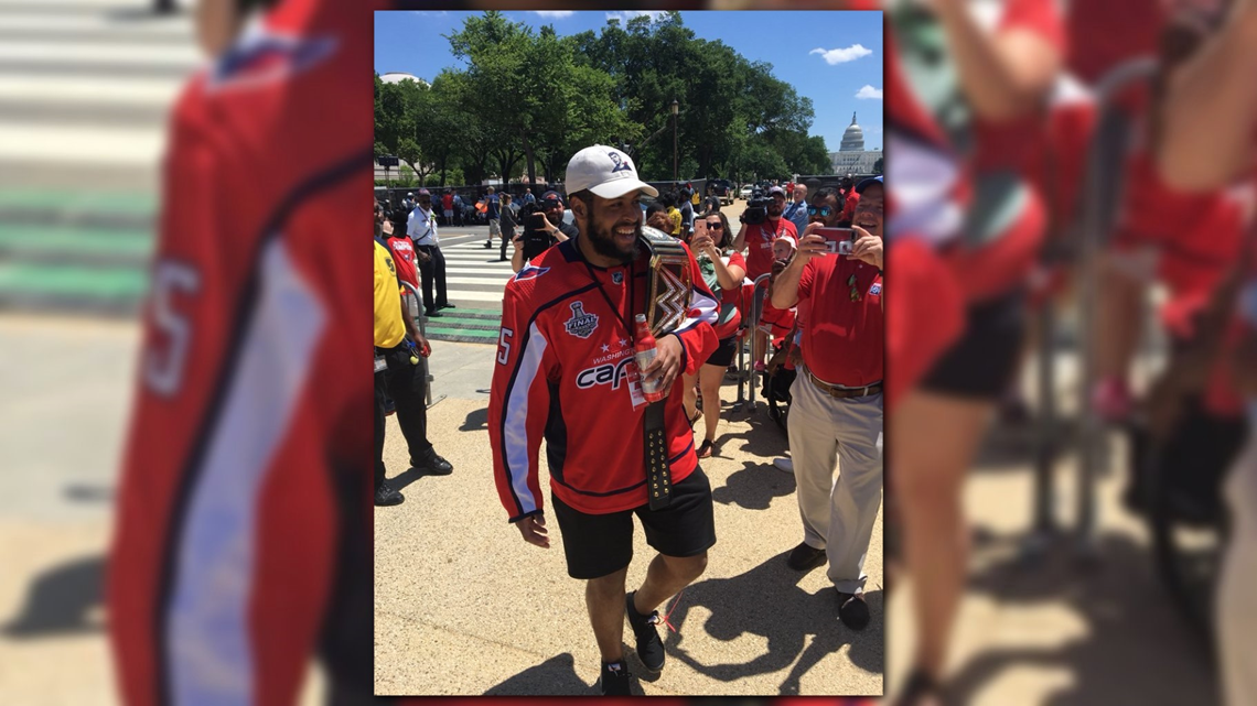 Devante Smith-Pelly wore a custom-made WWE belt and joined 