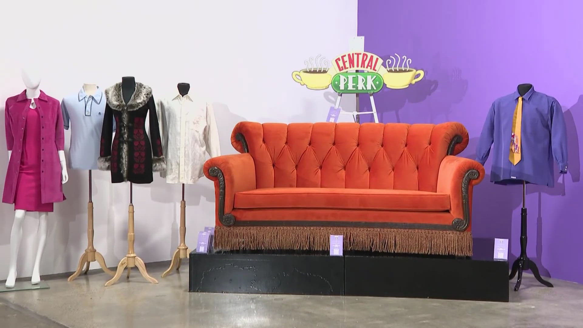 Costumes, furniture and other props from the popular show "Friends" are on the auction block.