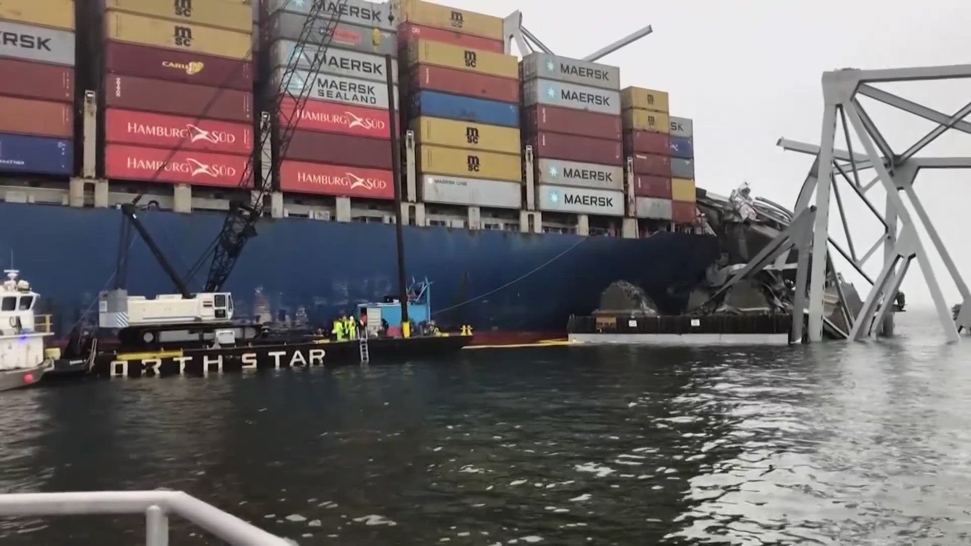 ENGINEERS AND MARITIME EXPERTS ARE RAISING THE POSSIBILITY THAT BALTIMORE'S SHIPPING CHANNEL CAN BE PARTIALLY OPENED.