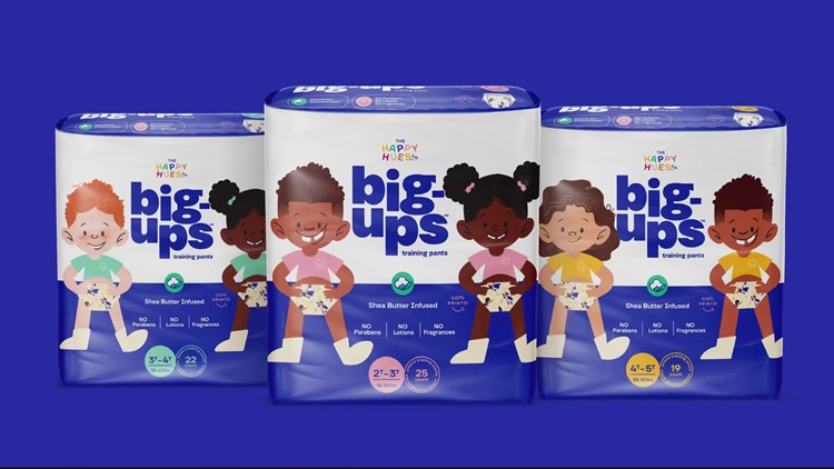 Happy Hues 'Big Ups' toddler training pants promote diversity with affirming messages