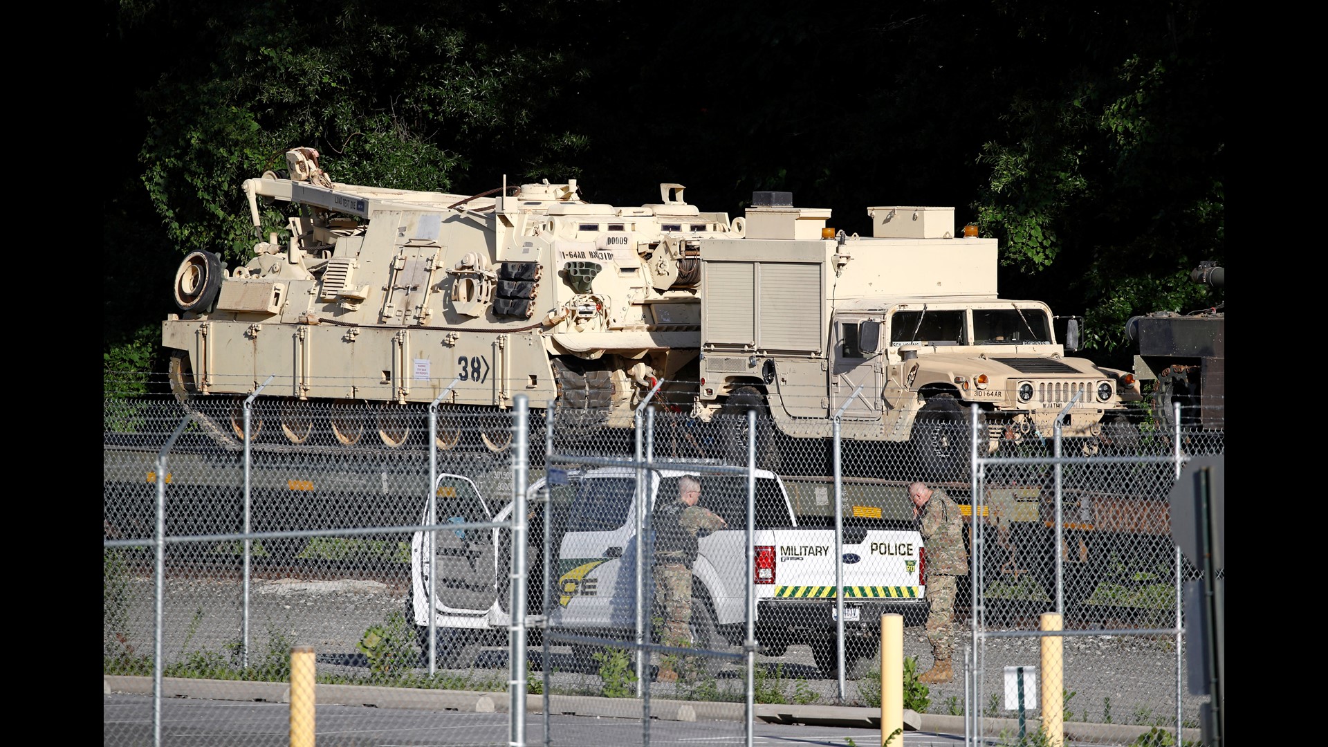 The President says tanks will be part of the Fourth of July celebration. At least two of them are already in DC and were spotted them parked in a Southeast DC rail yard. A military official says they were transported from Fort Stewart in Georgia. We don't know if these tanks are going to be used in the celebration on Thursday.