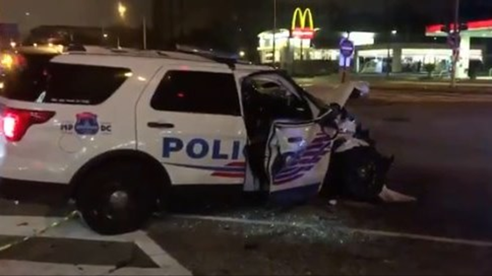 Officer, civilian injured after MPD cruiser and car crash in Northeast ...