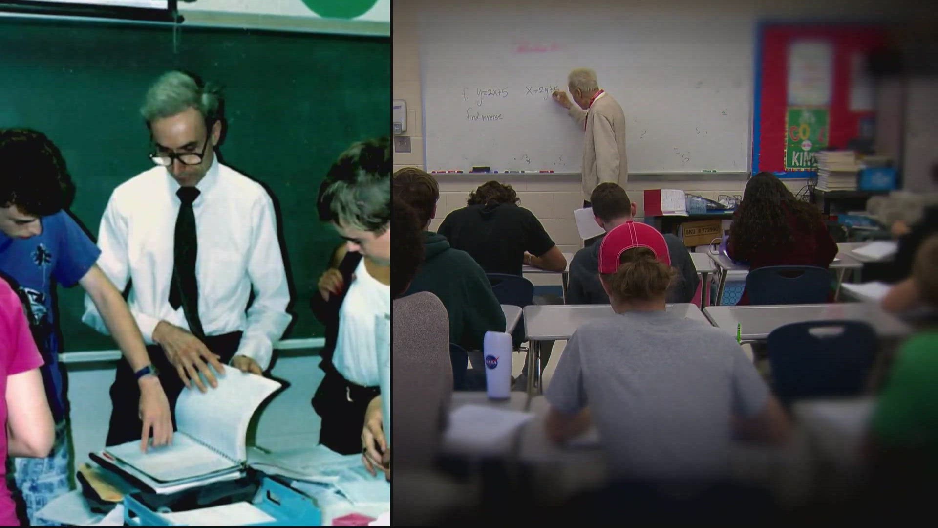 Almost a quarter of a million teachers are expected to retire this year nationwide. But even at 91, math teacher Lou Kokonis isn't one of them.