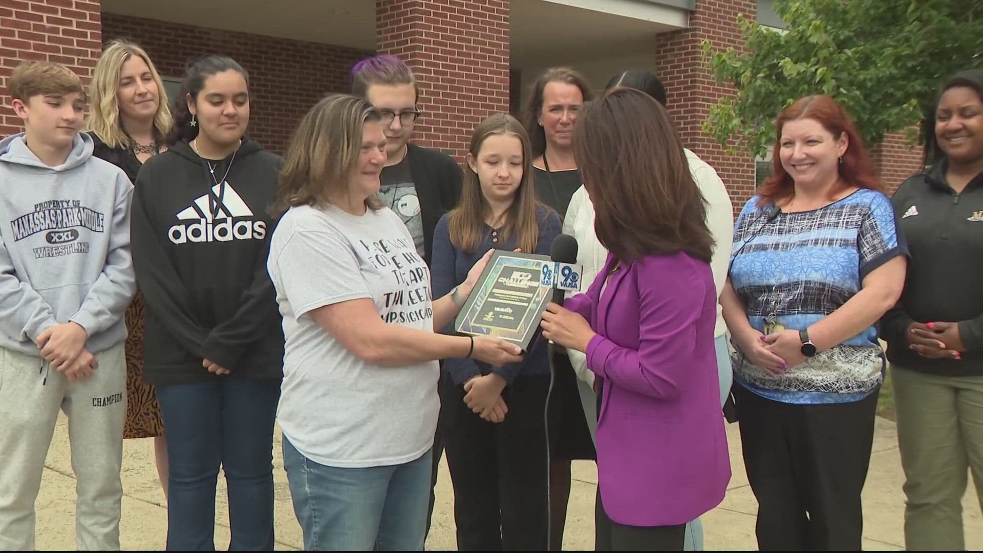 One of our winners: Ms. Reardon at Manassas Park Middle School in Virginia - is encouraging her students to get their hands dirty.