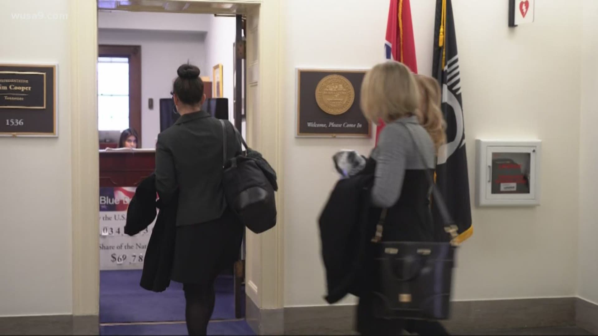 Ahead of hearings in the House and Senate, military families living with dangerous conditions in base housing met with individual lawmakers to plead their cases.