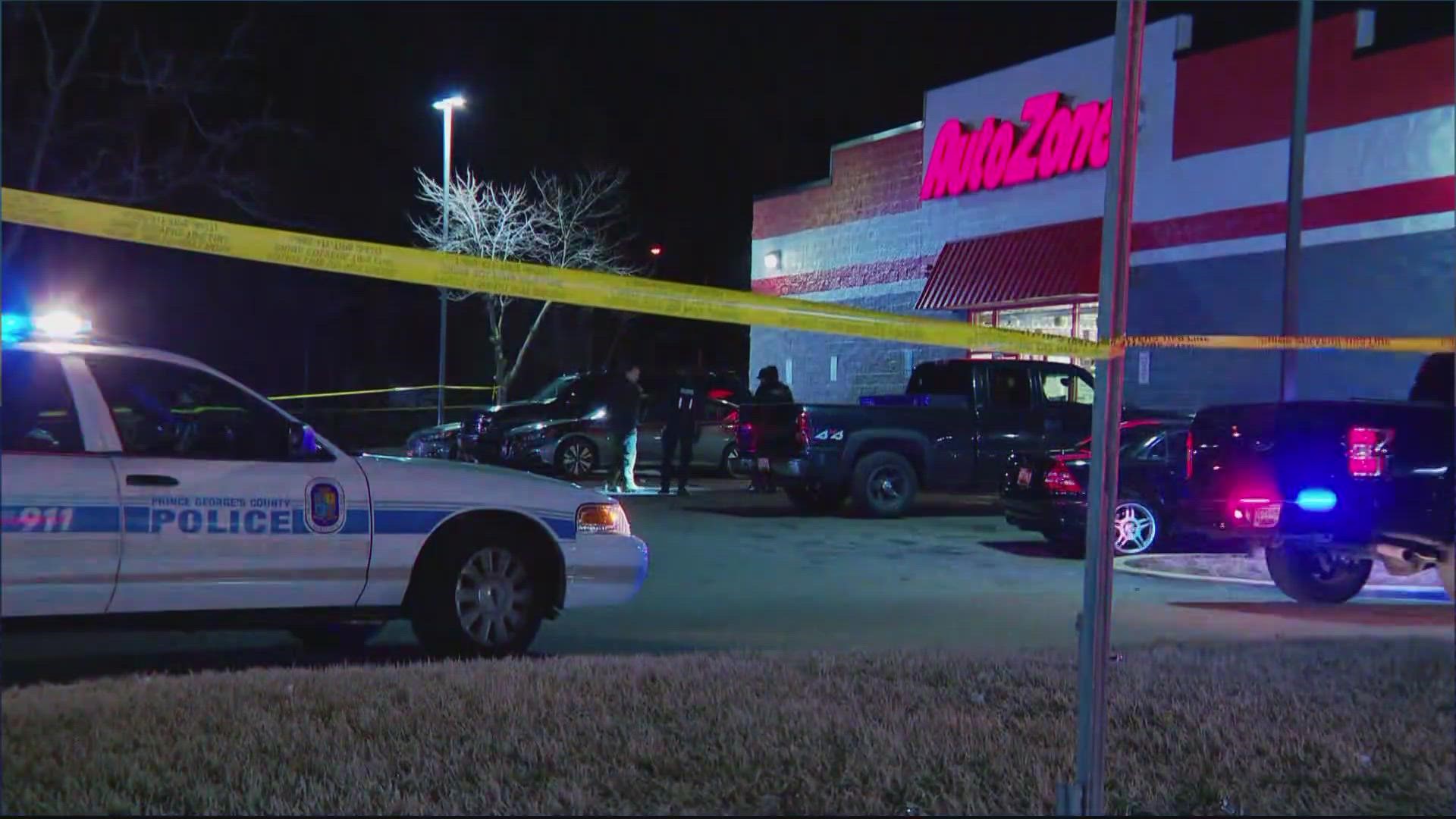 When officers arrived, they learned multiple armed suspects walked into the AutoZone and demanded money from the cashier.