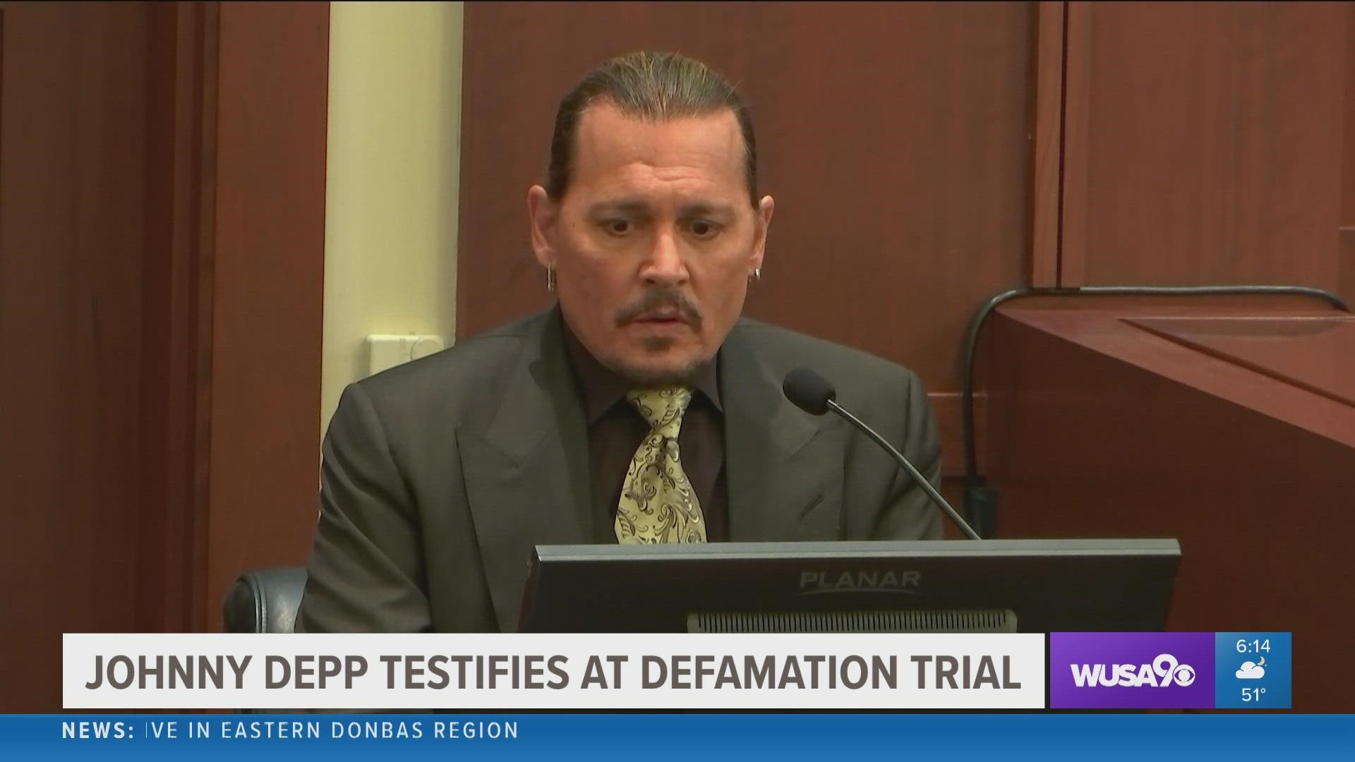 Depp on Tuesday flatly denied ever hitting Heard, calling the allegations against him disturbing, heinous and “not based in any species of truth.”